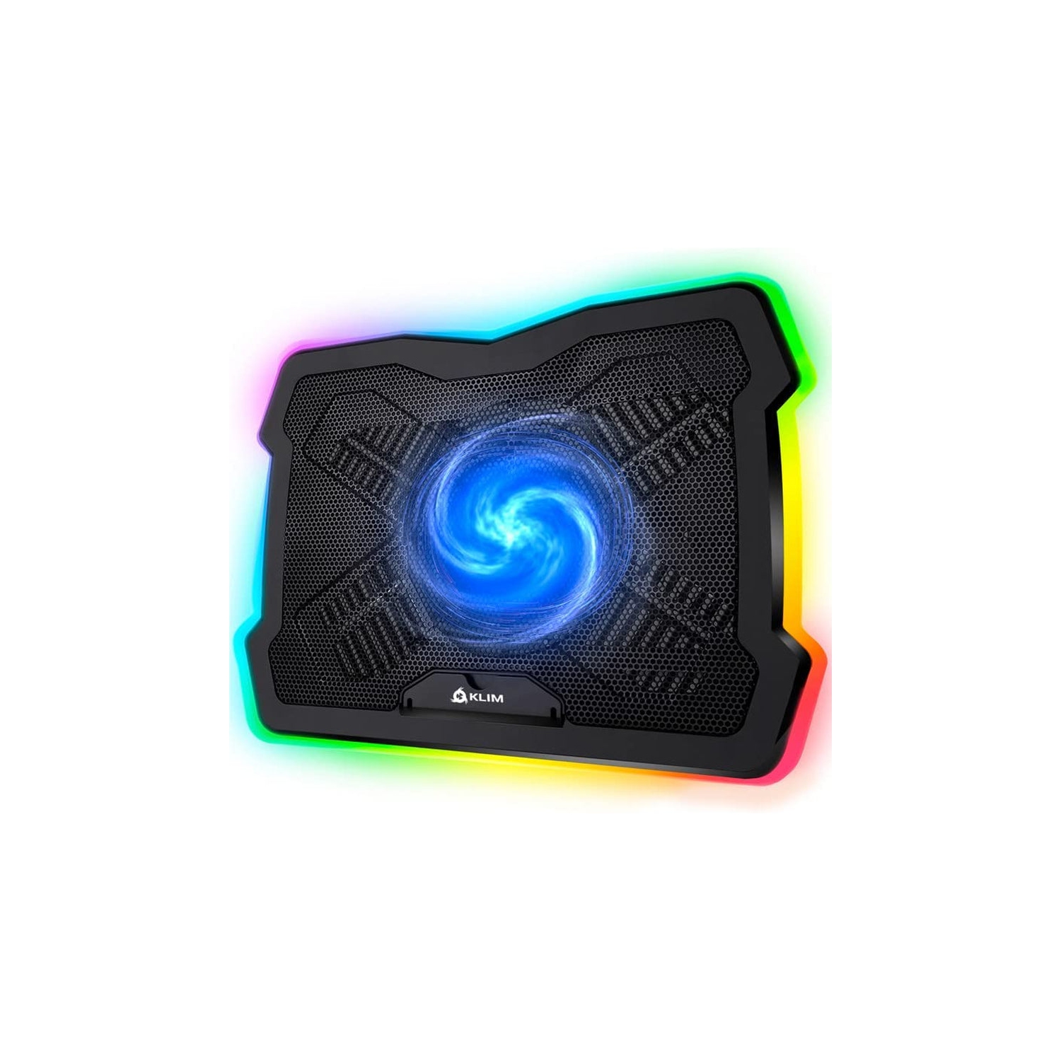 Ultimate + RGB Laptop Cooling Pad with LED Rim + Gaming Laptop Cooler + USB Powered Fan + Very Stable and Silent Laptop Stand + Compatible up to 17" + PC Mac PS5 PS4 Xbox One