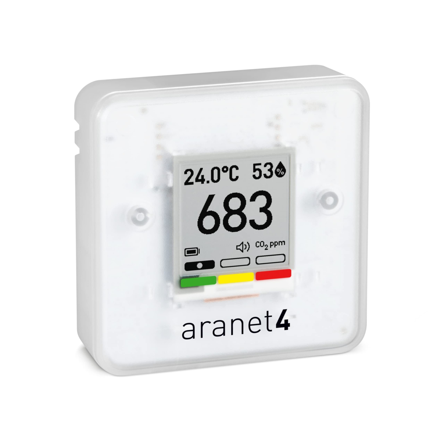 Aranet4 Home: Wireless Indoor Air Quality Monitor for Home, Office or School - CO2, Temperature, Humidity and More - Portable, Battery Powered, E-Ink Screen