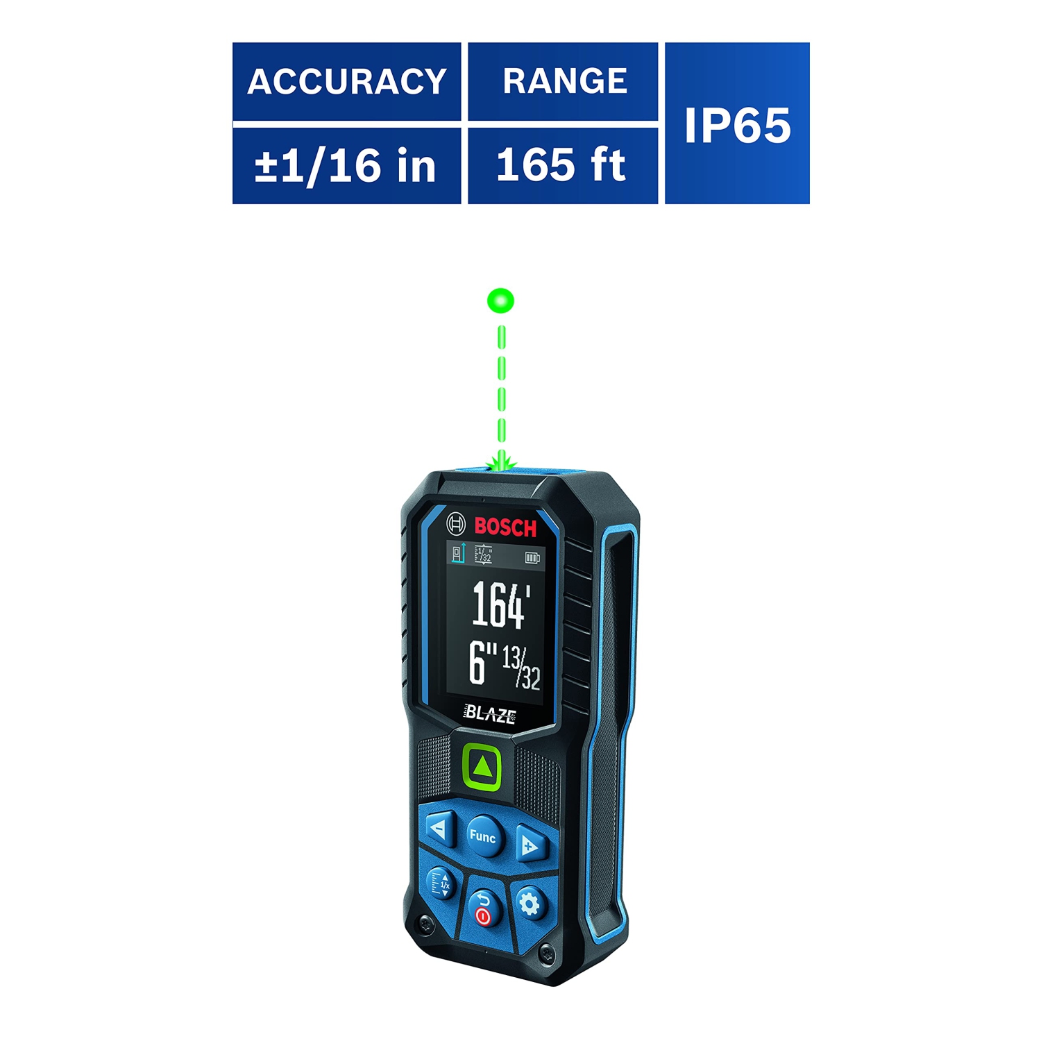 Bosch GLM165-25G Blaze Green-Beam, 165 pi Mesure de distance laser