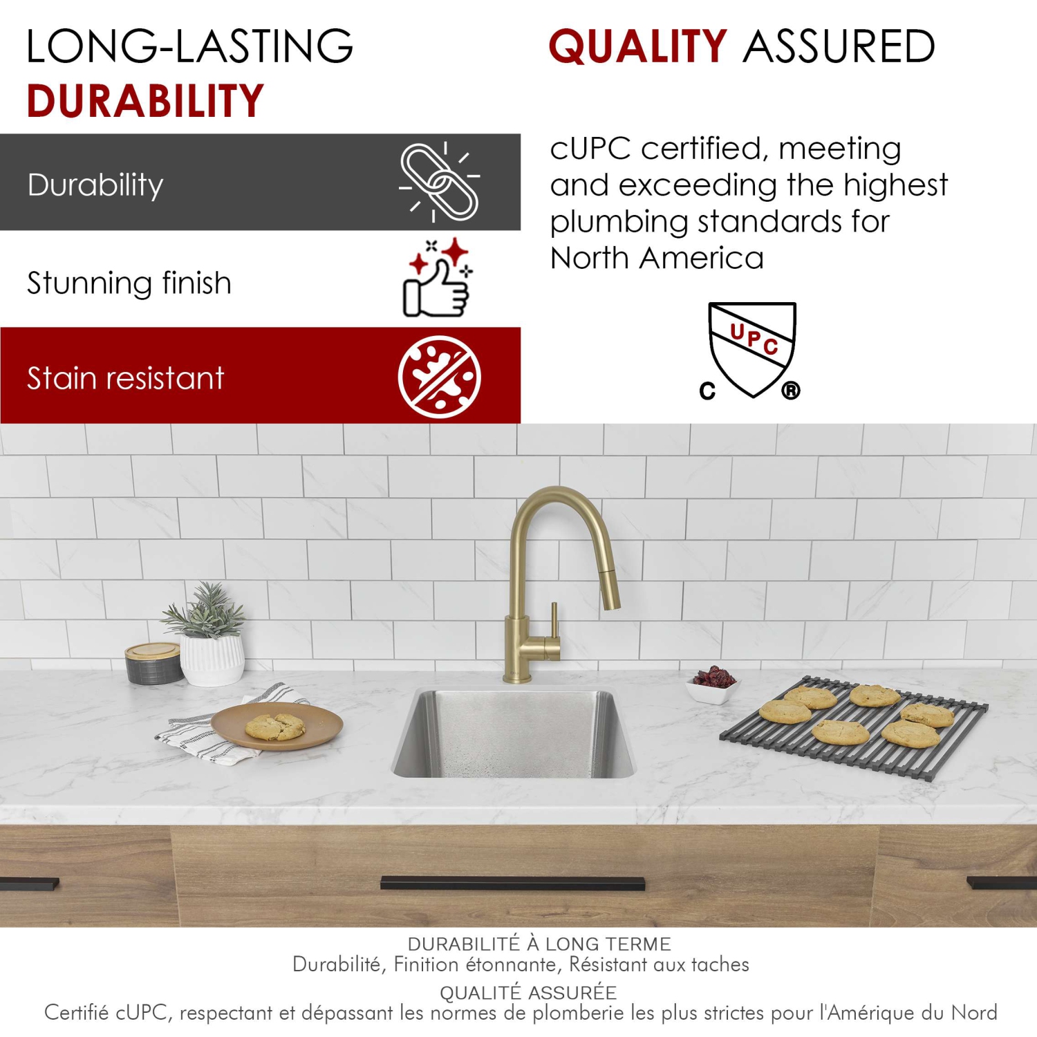 Stylish Dual-Mount 15" Stainless Steel Single Bowl Kitchen Sink S-405T