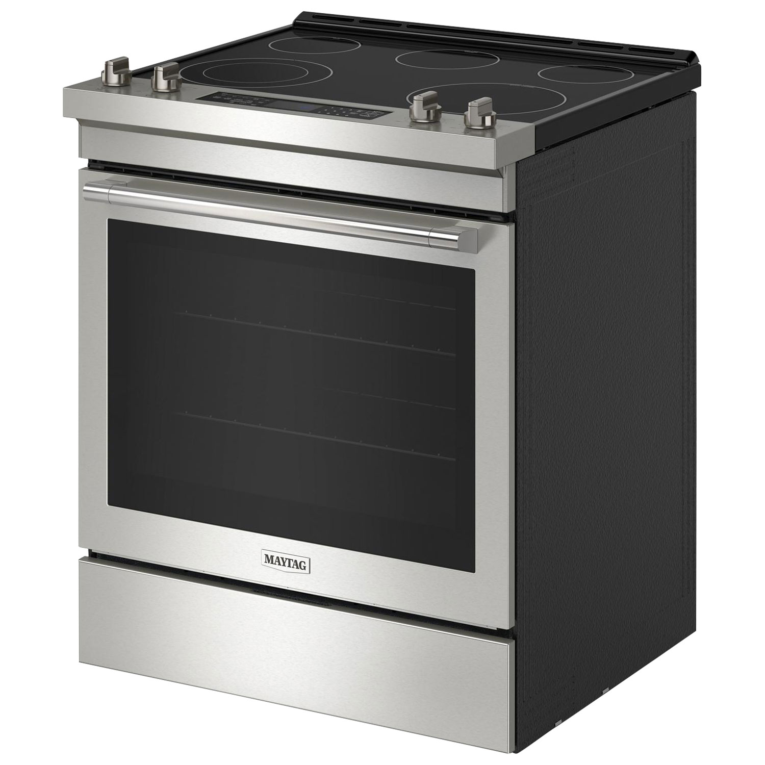 Maytag 30" 6.4 Cu. Ft. True Convection 5-Element Slide-In Electric Air Fry Range - Stainless Steel