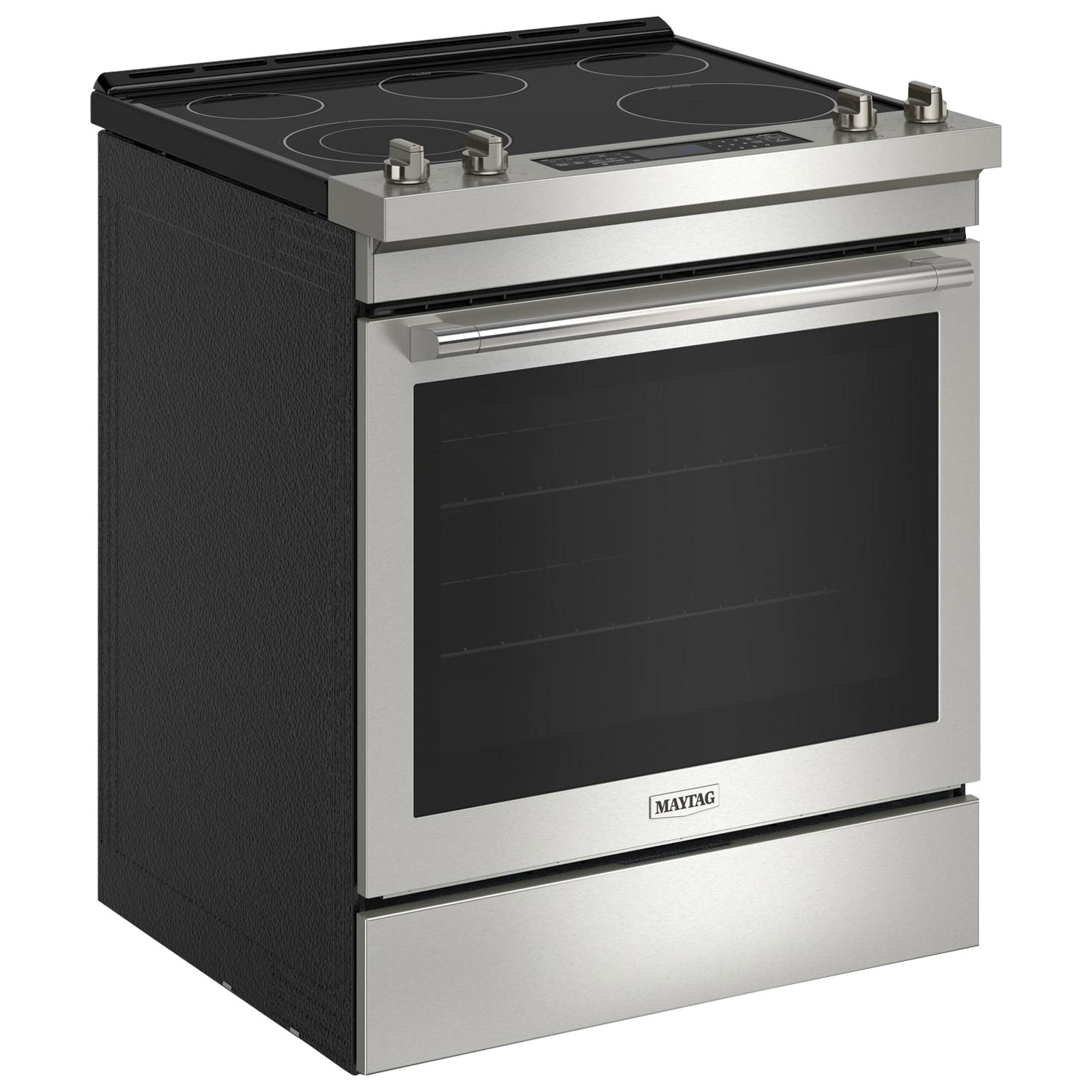 Maytag 30" 6.4 Cu. Ft. True Convection 5-Element Slide-In Electric Air Fry Range - Stainless Steel