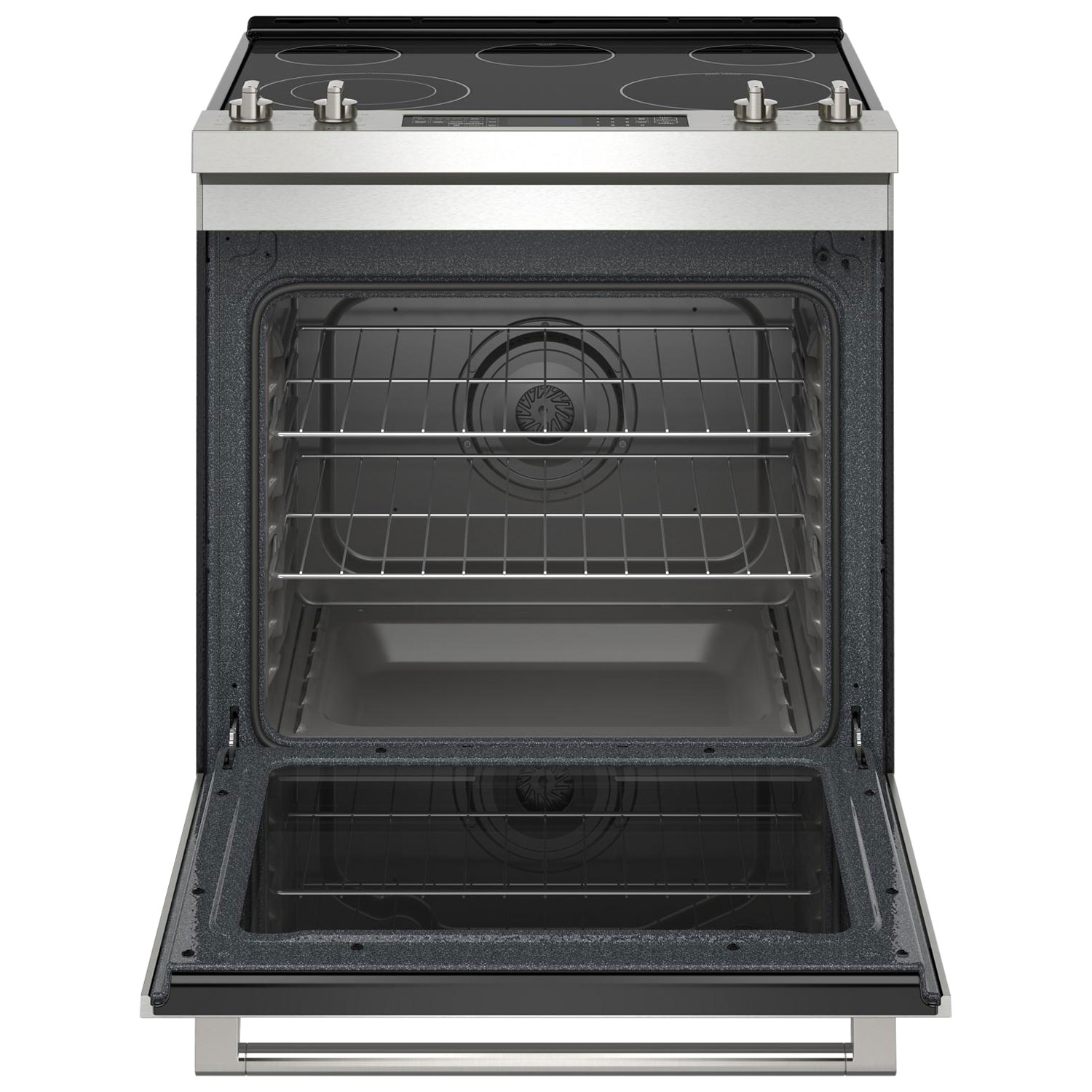 Maytag 30" 6.4 Cu. Ft. True Convection 5-Element Slide-In Electric Air Fry Range - Stainless Steel