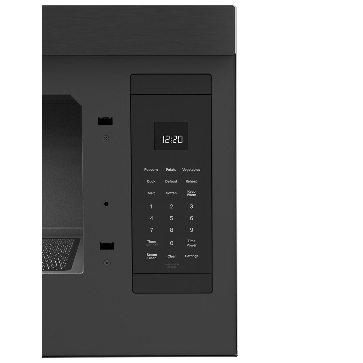 Whirlpool Over-The-Range Turntable-Free Flush-Mount Microwave - 1.1 Cu. Ft. - Black Stainless Steel