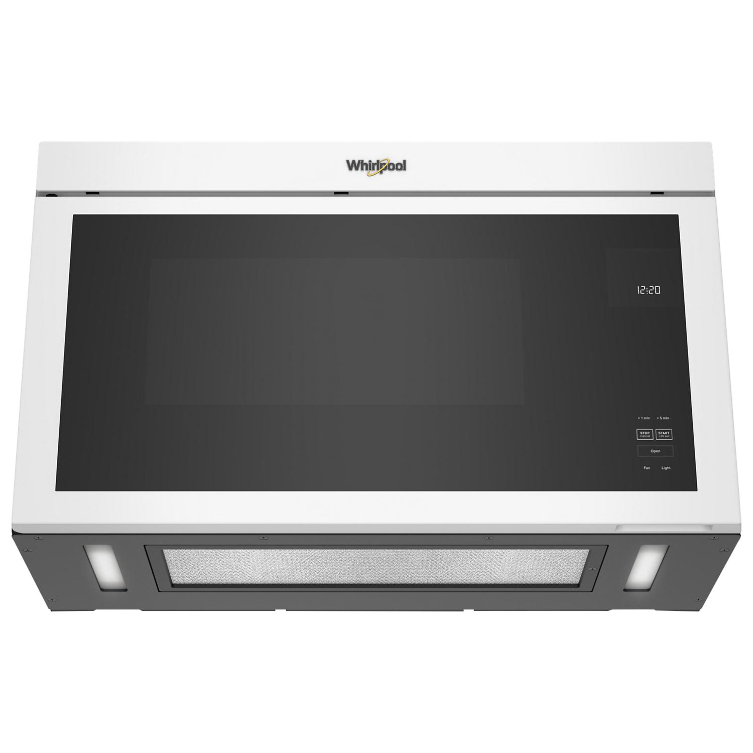 Whirlpool Over-The-Range Turntable-Free Flush-Mount Microwave - 1.1 Cu. Ft. - White