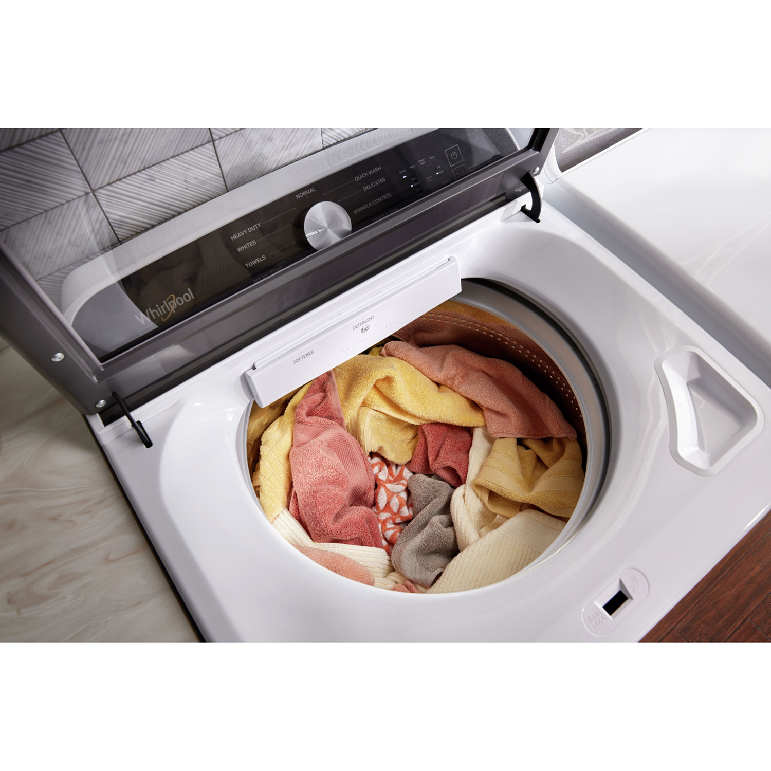 Whirlpool 6.1 Cu. Ft. High Efficiency 2-in-1 Top Load Washer - White