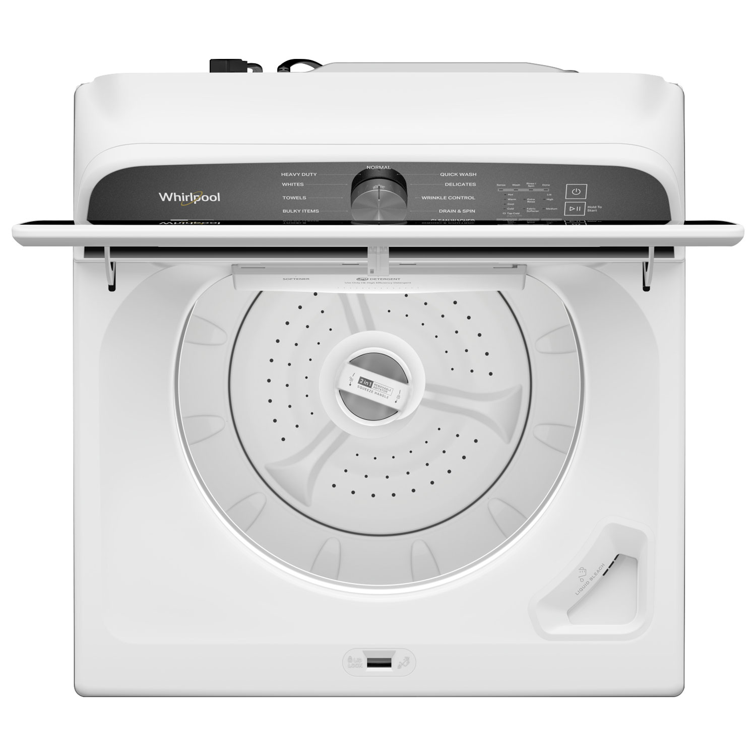 Whirlpool 6.1 Cu. Ft. High Efficiency 2-in-1 Top Load Washer - White