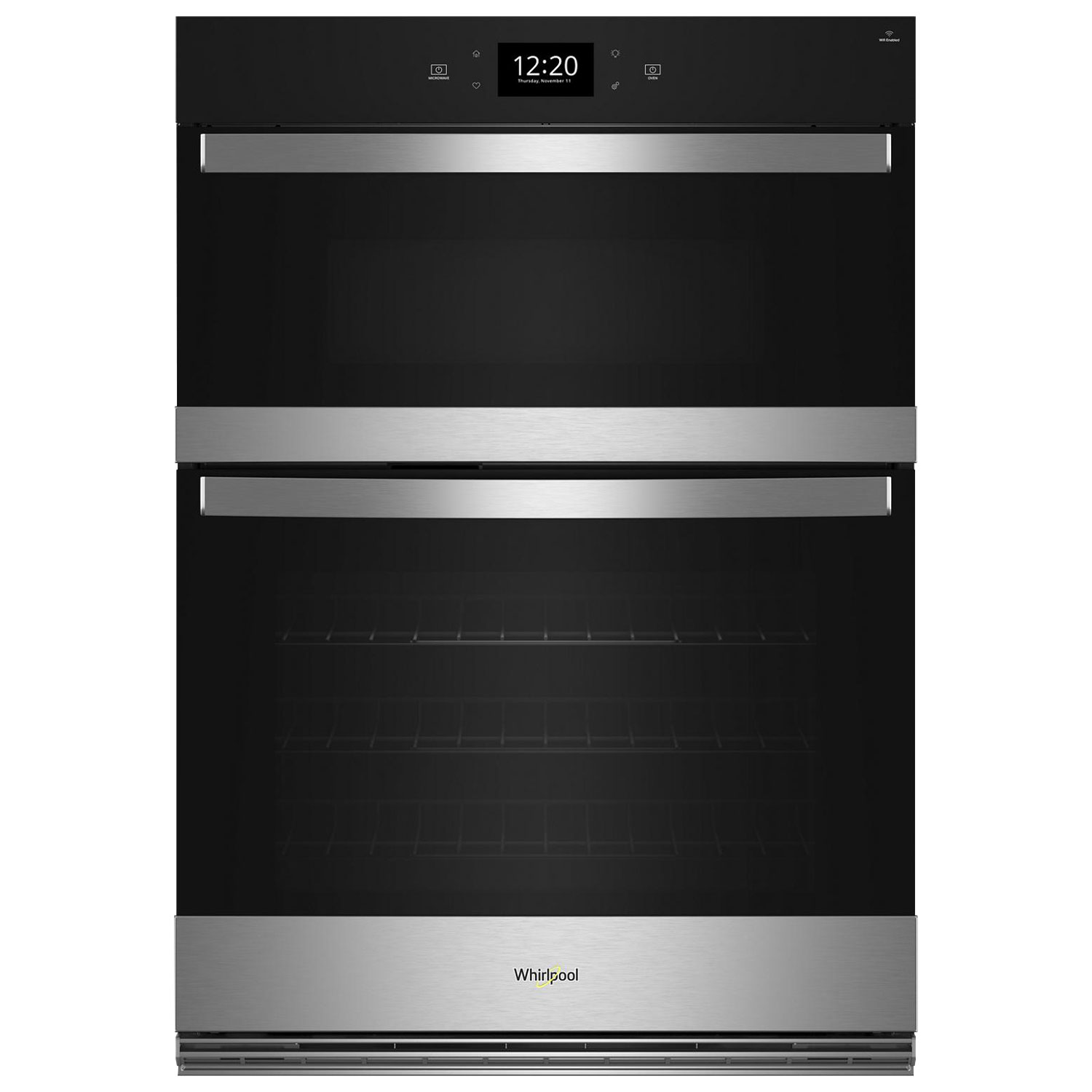 Whirlpool 30" 6.4 Cu. Ft. True Convection Electric Combination Wall Oven (WOEC7027PZ) - Stainless Steel