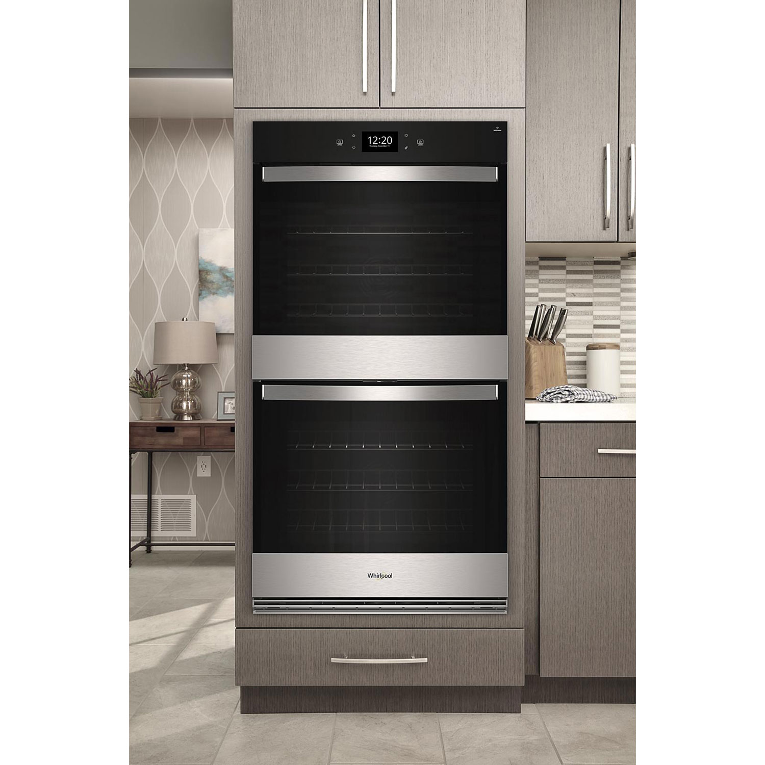 Whirlpool 27" 8.6 Cu. Ft. Self-Clean True Convection Electric Double Wall Oven - Stainless Steel