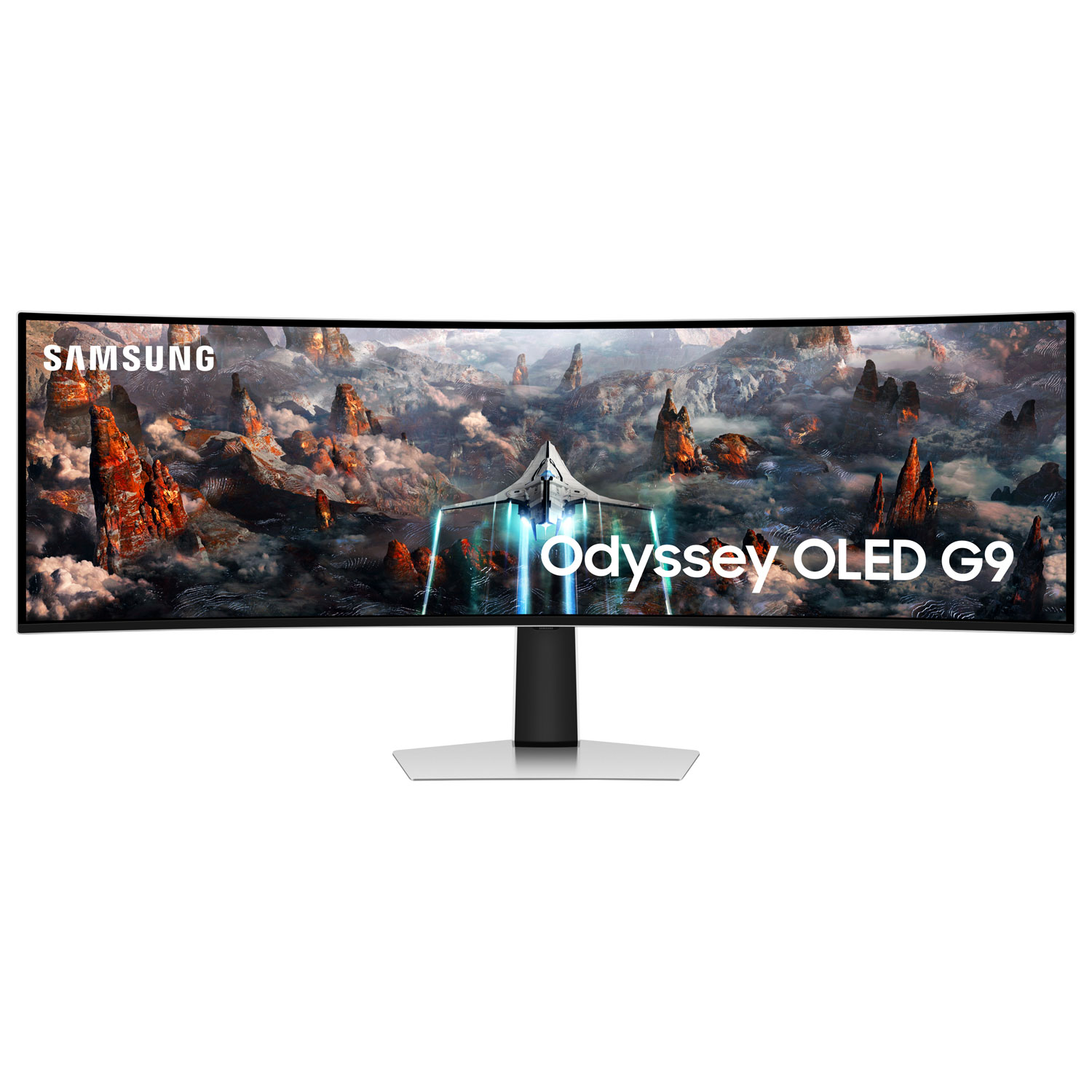 Samsung Odyssey G9 49" QHD 240Hz 0.03ms GTG Curved OLED LCD FreeSync Gaming Monitor(LS49CG932SNXZA)-Silver