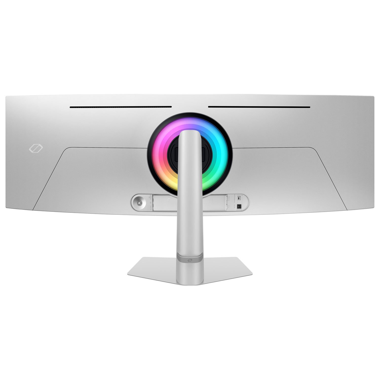 Moniteur de jeu FreeSync G-Sync DELO incurvé QHD 240 Hz 49 po Odyssey OLED G9 de Samsung avec temps de réponse 0,03 ms gris à gris - Argenté