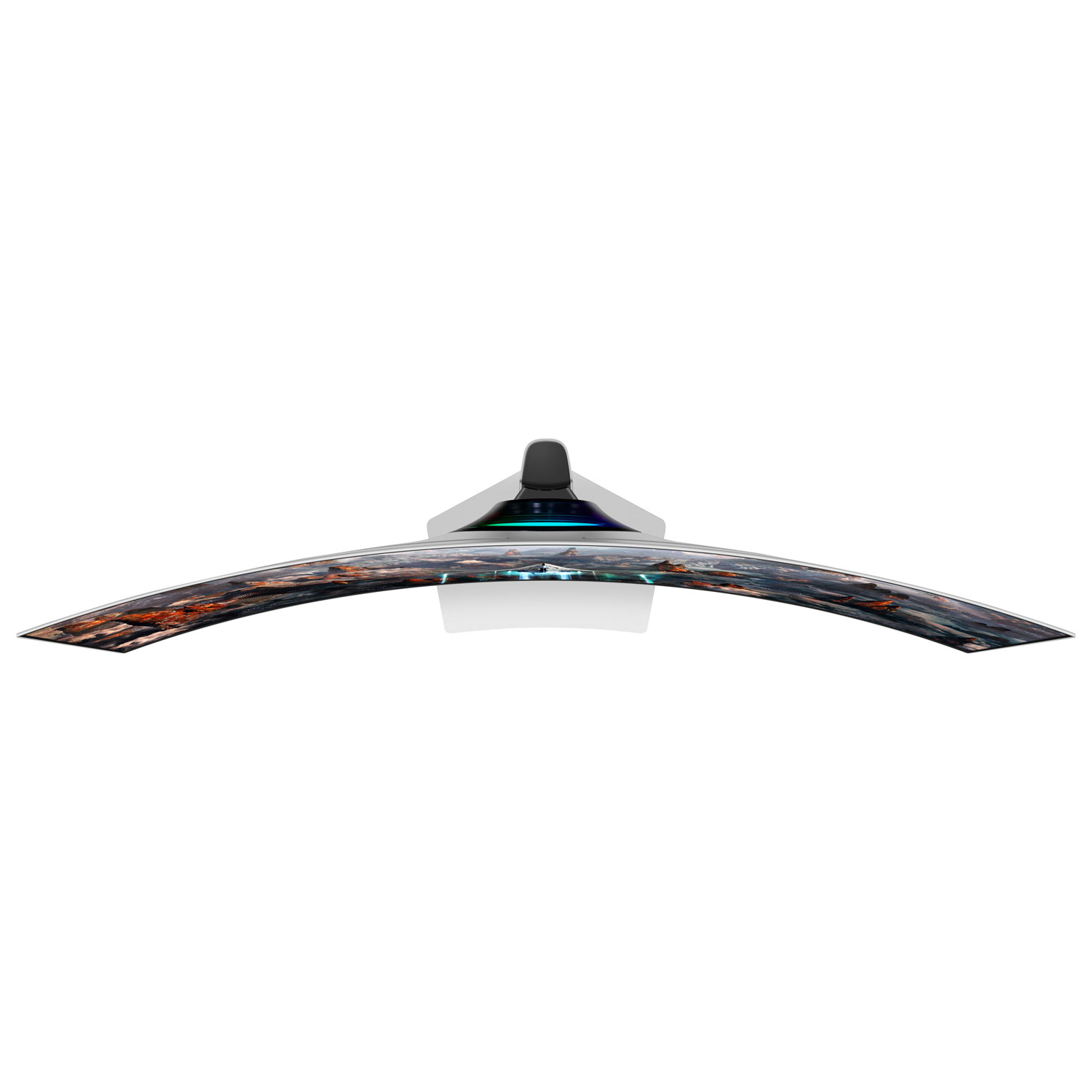 Moniteur de jeu FreeSync G-Sync DELO incurvé QHD 240 Hz 49 po Odyssey OLED G9 de Samsung avec temps de réponse 0,03 ms gris à gris - Argenté