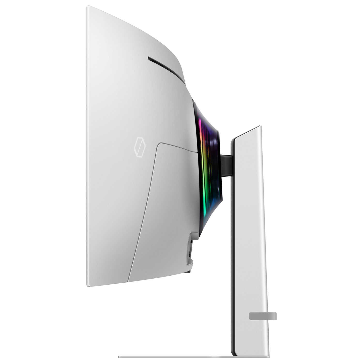 Moniteur de jeu FreeSync G-Sync DELO incurvé QHD 240 Hz 49 po Odyssey OLED G9 de Samsung avec temps de réponse 0,03 ms gris à gris - Argenté