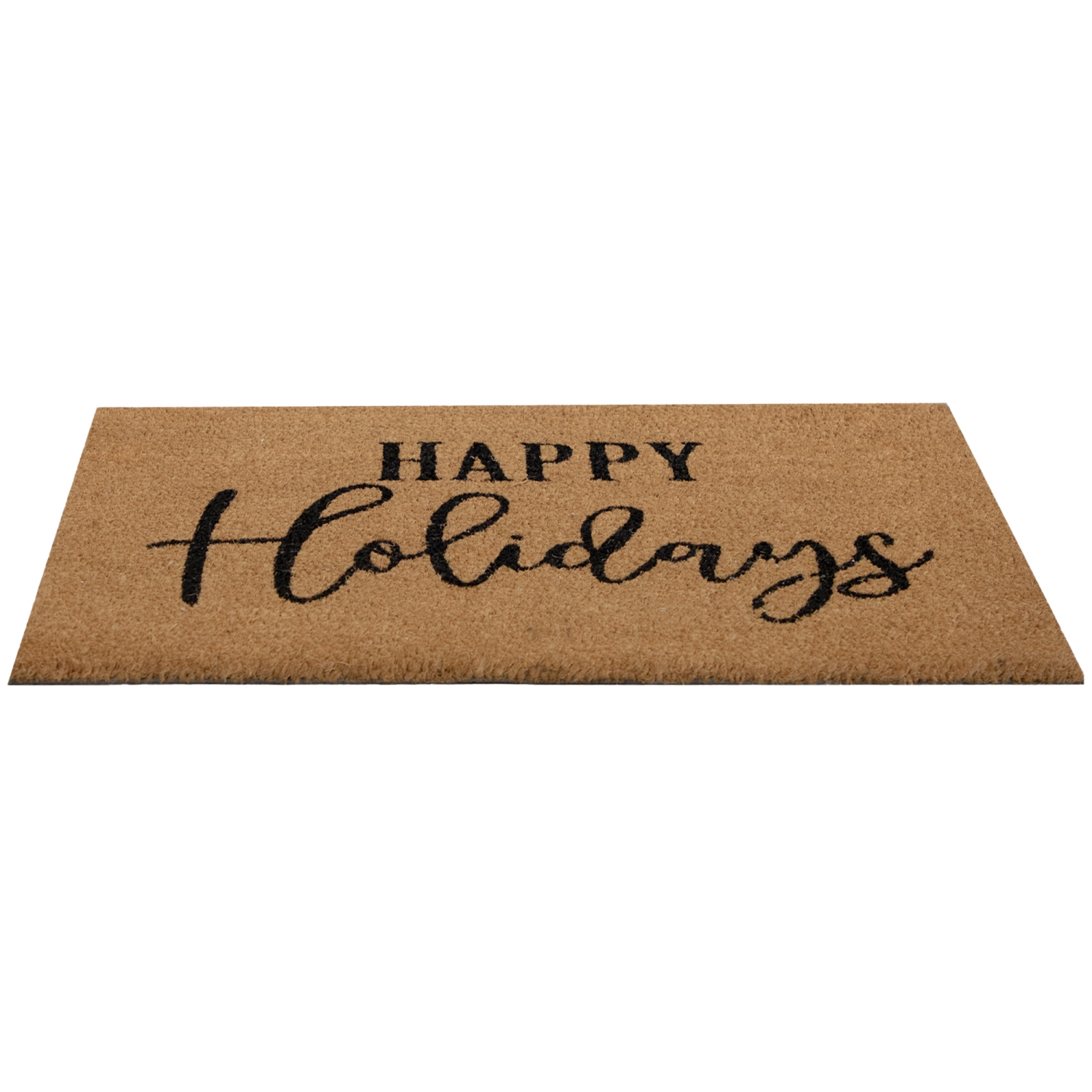 Natural Coir "Happy Holidays" Christmas Doormat 18" x 30"