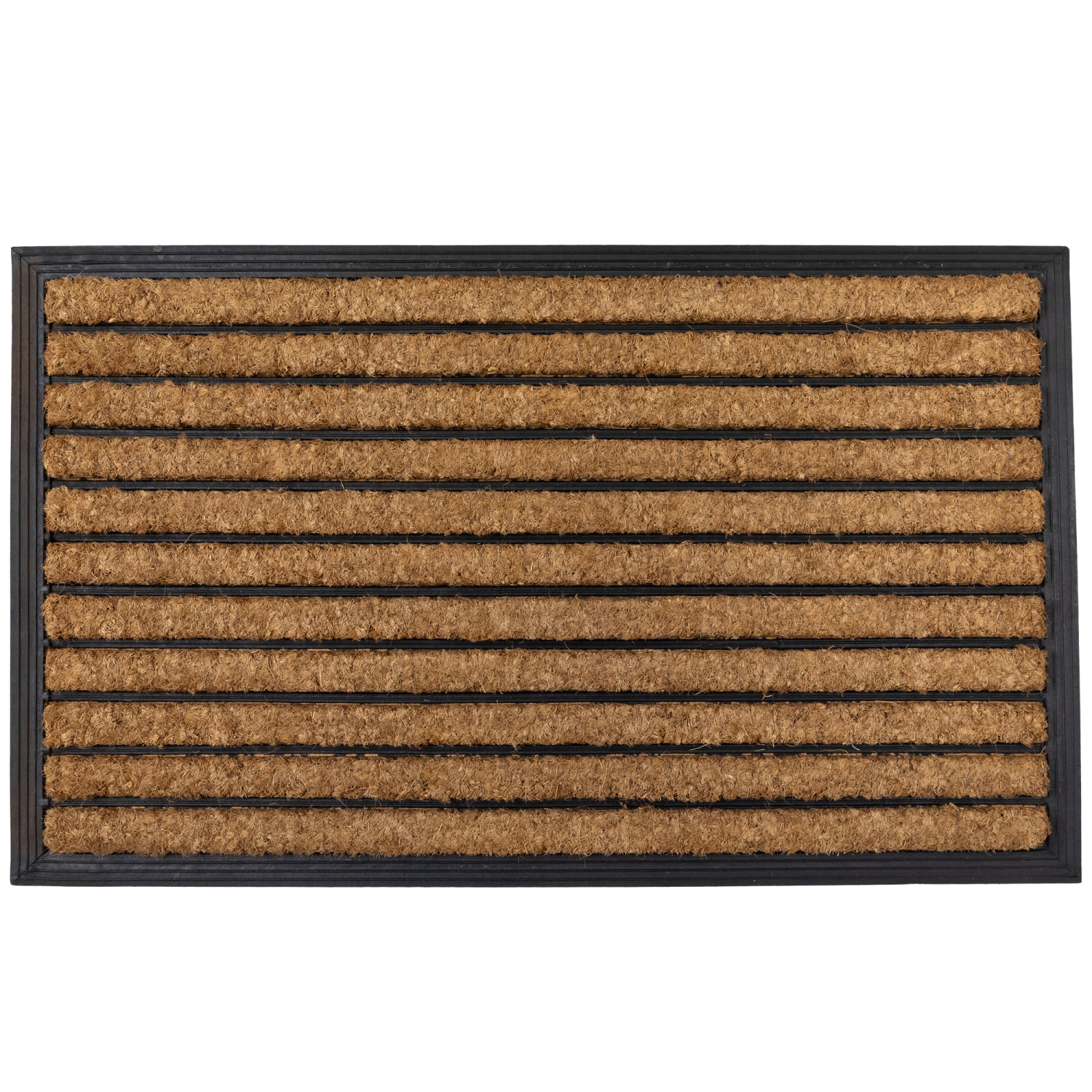 Striped Non-Skid Outdoor Rectangular Doormat 17.75" x 29.5"