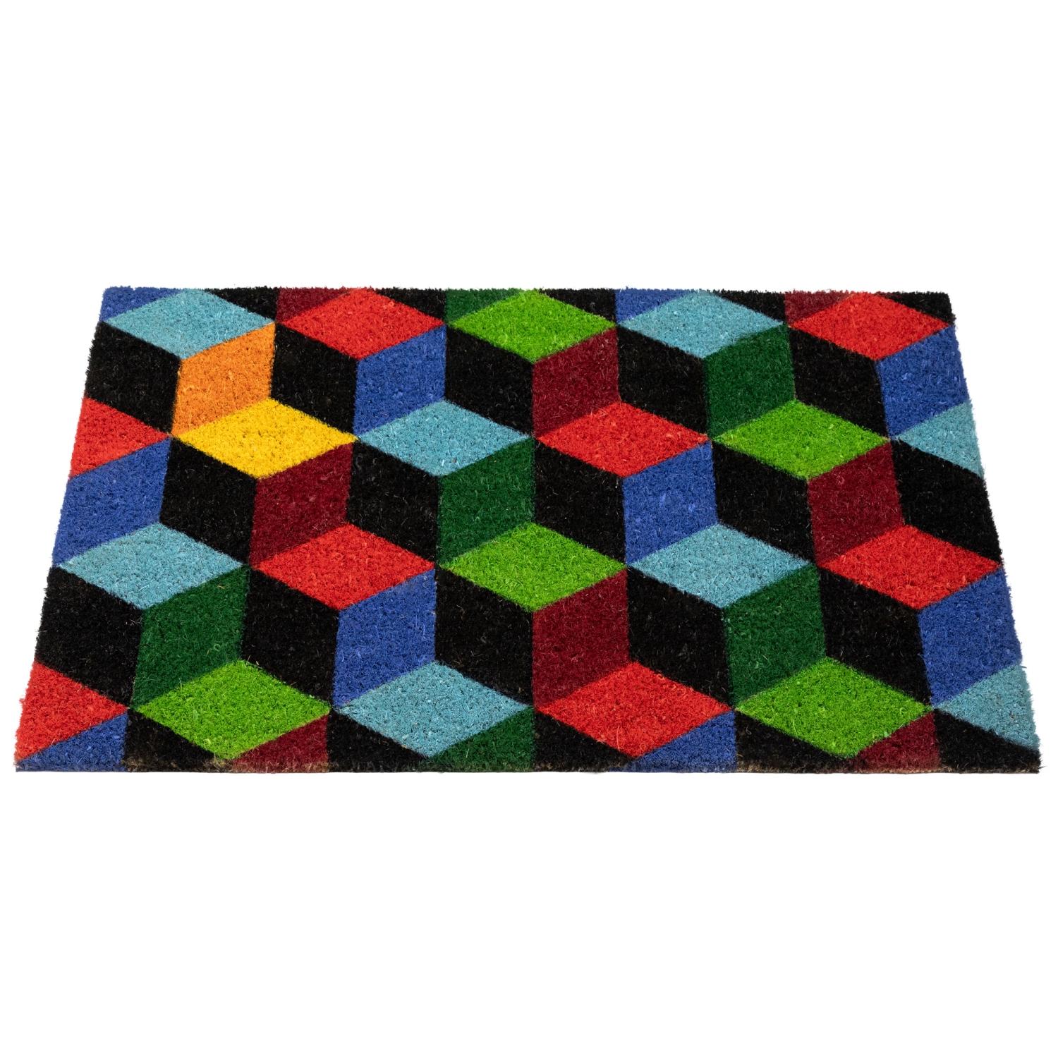 3D Cube Design Rectangular Outdoor Doormat 29" x 18"