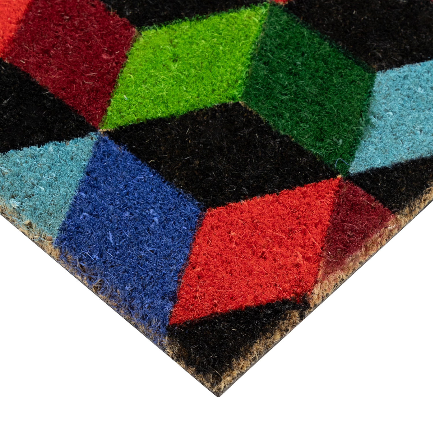 3D Cube Design Rectangular Outdoor Doormat 29" x 18"