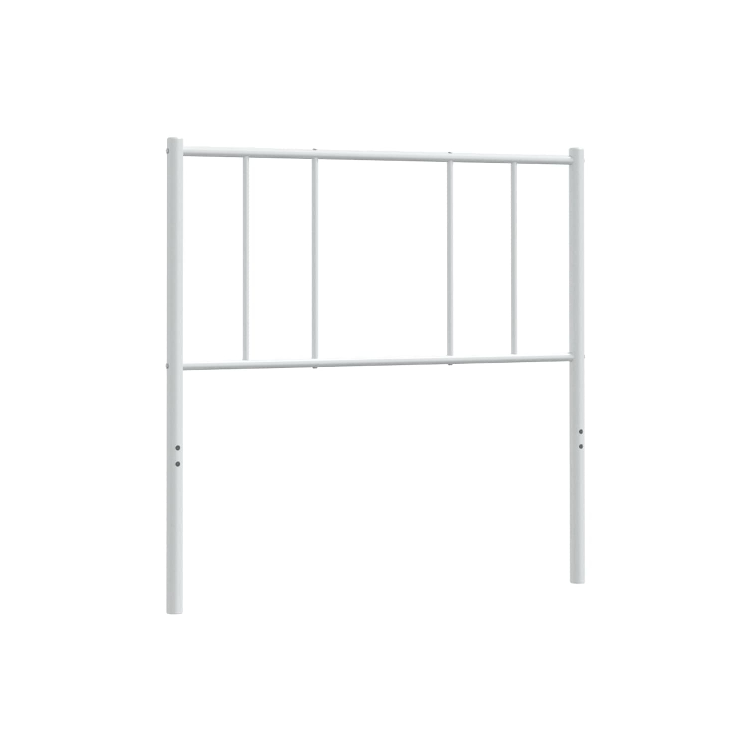 vidaXL Metal Replace Headboard White 100 cm