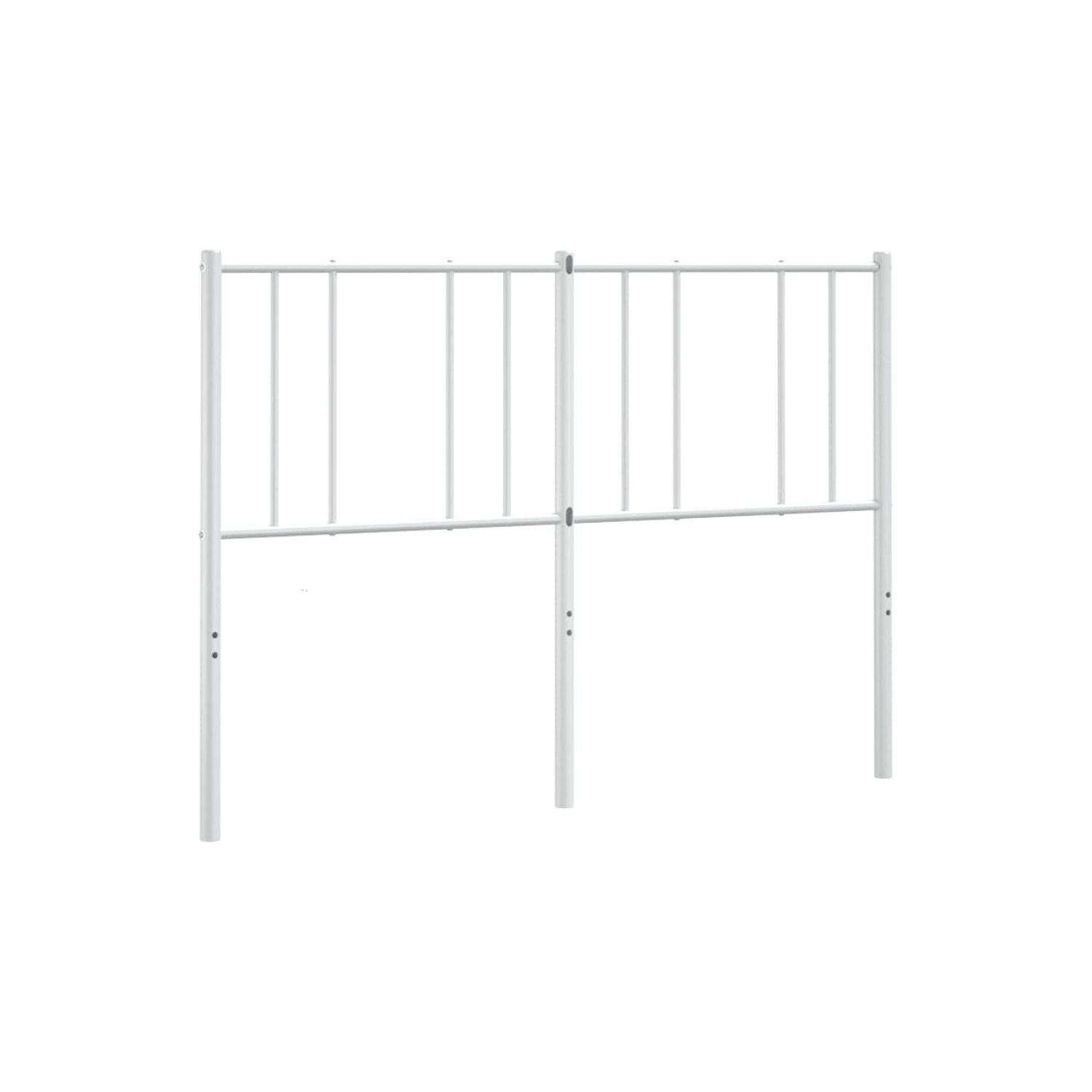 vidaXL Metal Replace Headboard White 150 cm