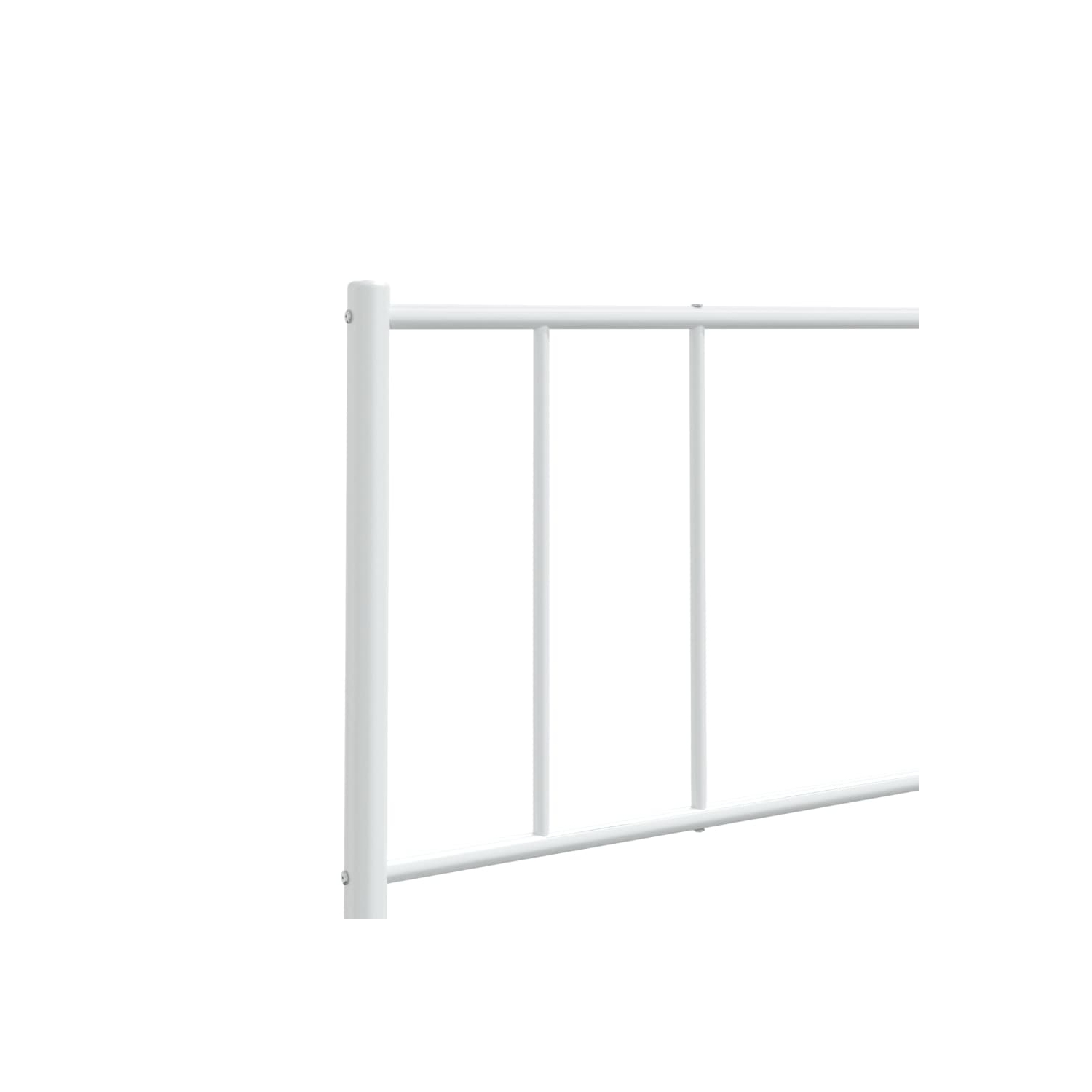 vidaXL Metal Replace Headboard White 150 cm