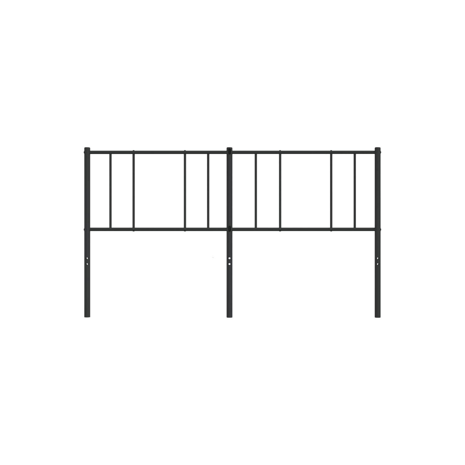 vidaXL Metal Replace Headboard Black 193 cm