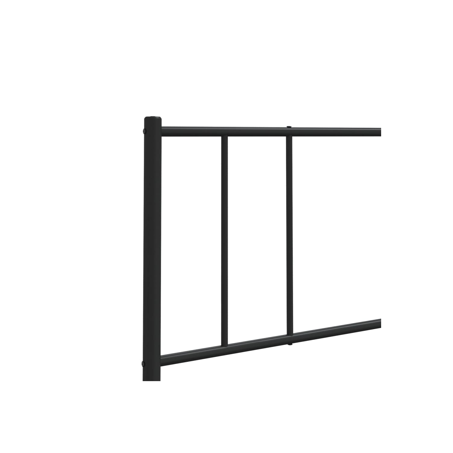 vidaXL Metal Replace Headboard Black 193 cm