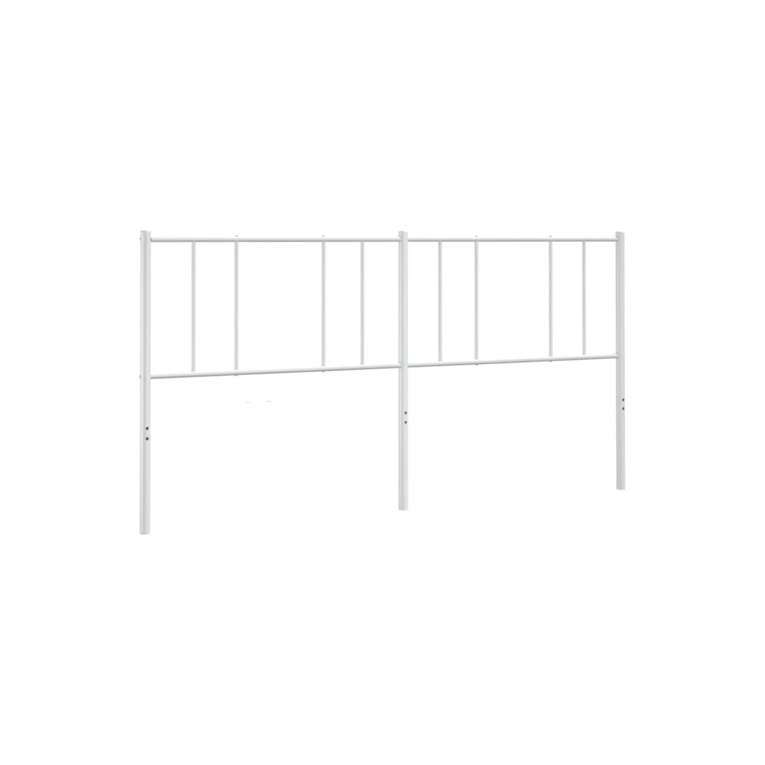 vidaXL Metal Replace Headboard White 193 cm