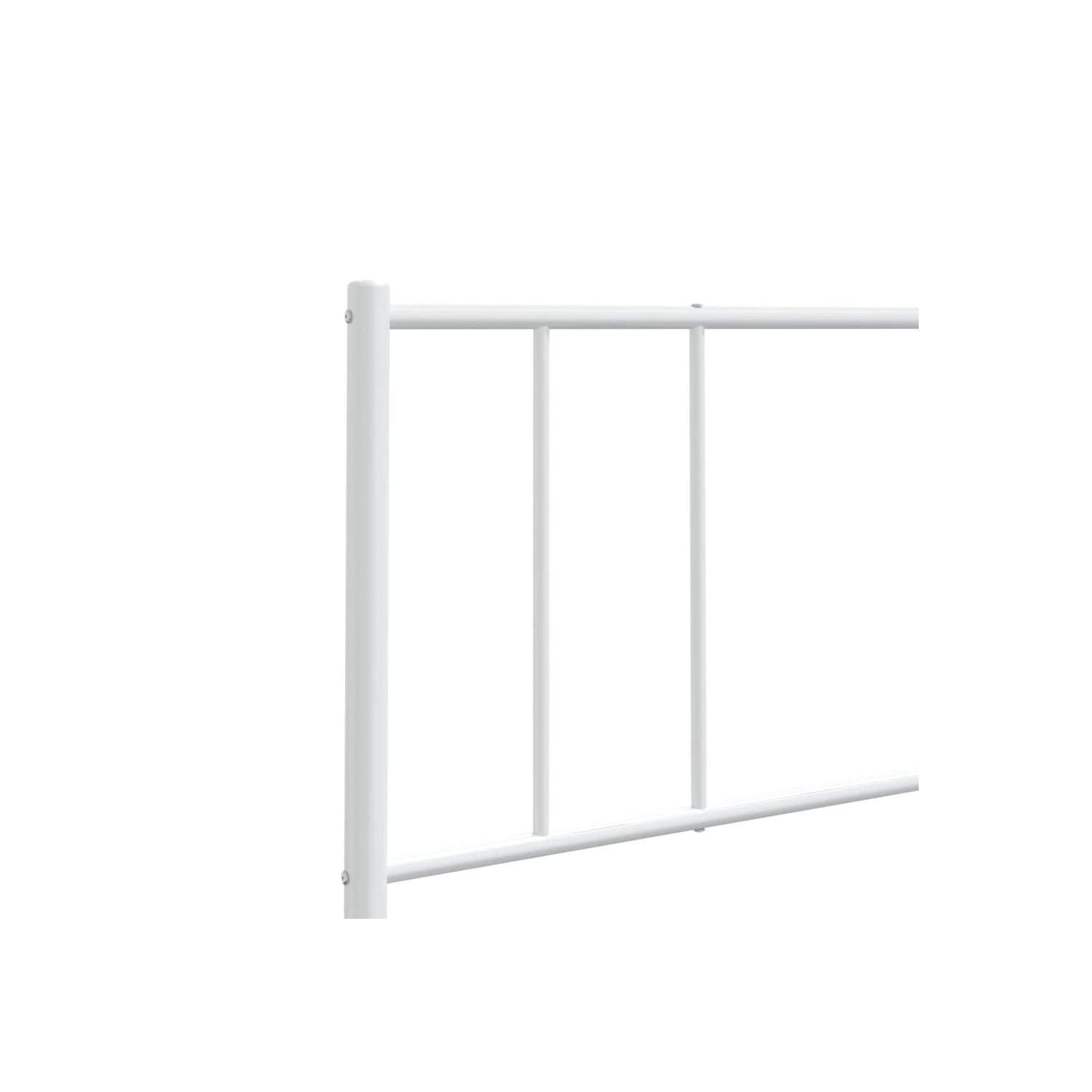 vidaXL Metal Replace Headboard White 193 cm