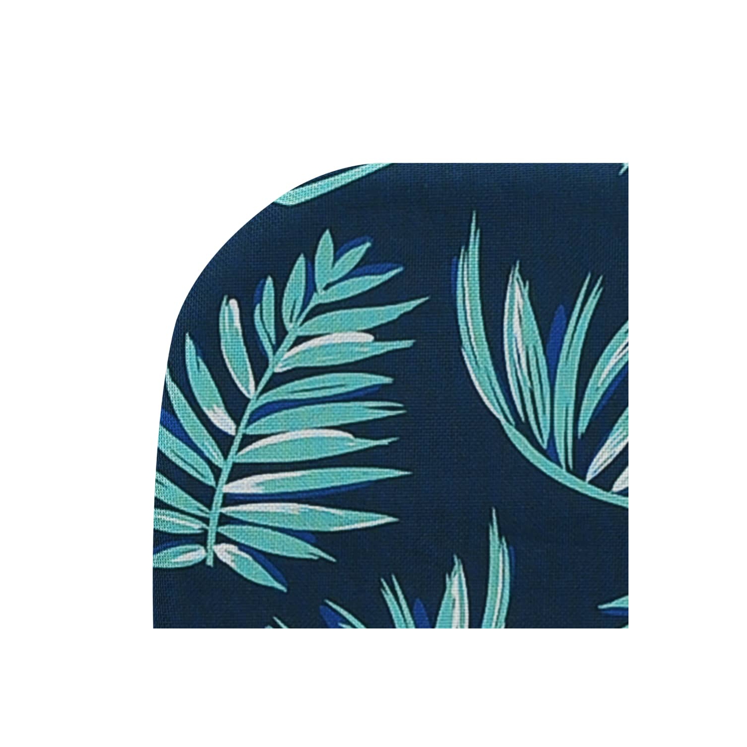 Pantoufles pliantes vidaXL 2 pièces en acier et en tissu à motif feuilles