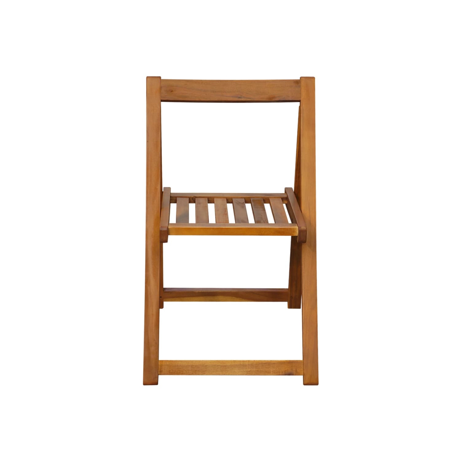 vidaXL Folding Garden Chairs 2 pcs Solid Acacia Wood