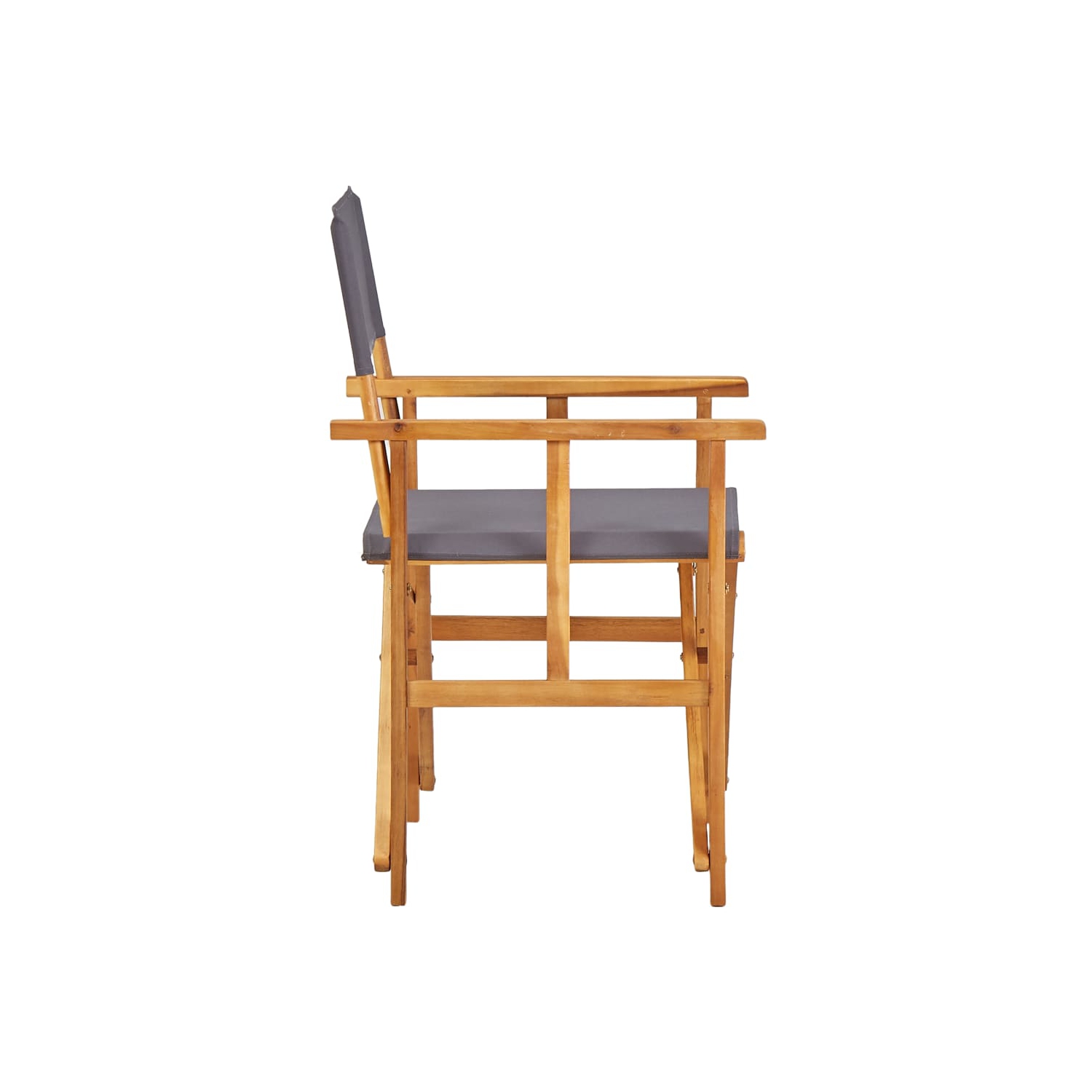 Chaises de réalisateur vidaXL 2 pièces en bois d'acacia massif