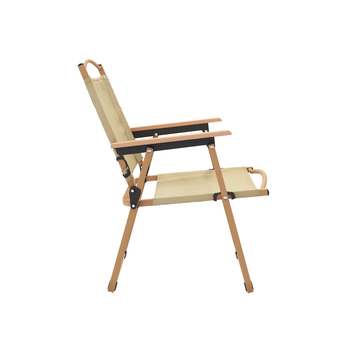 Chaises de camping 2 pièces beige 54 x 55 x 78 cm Oxford