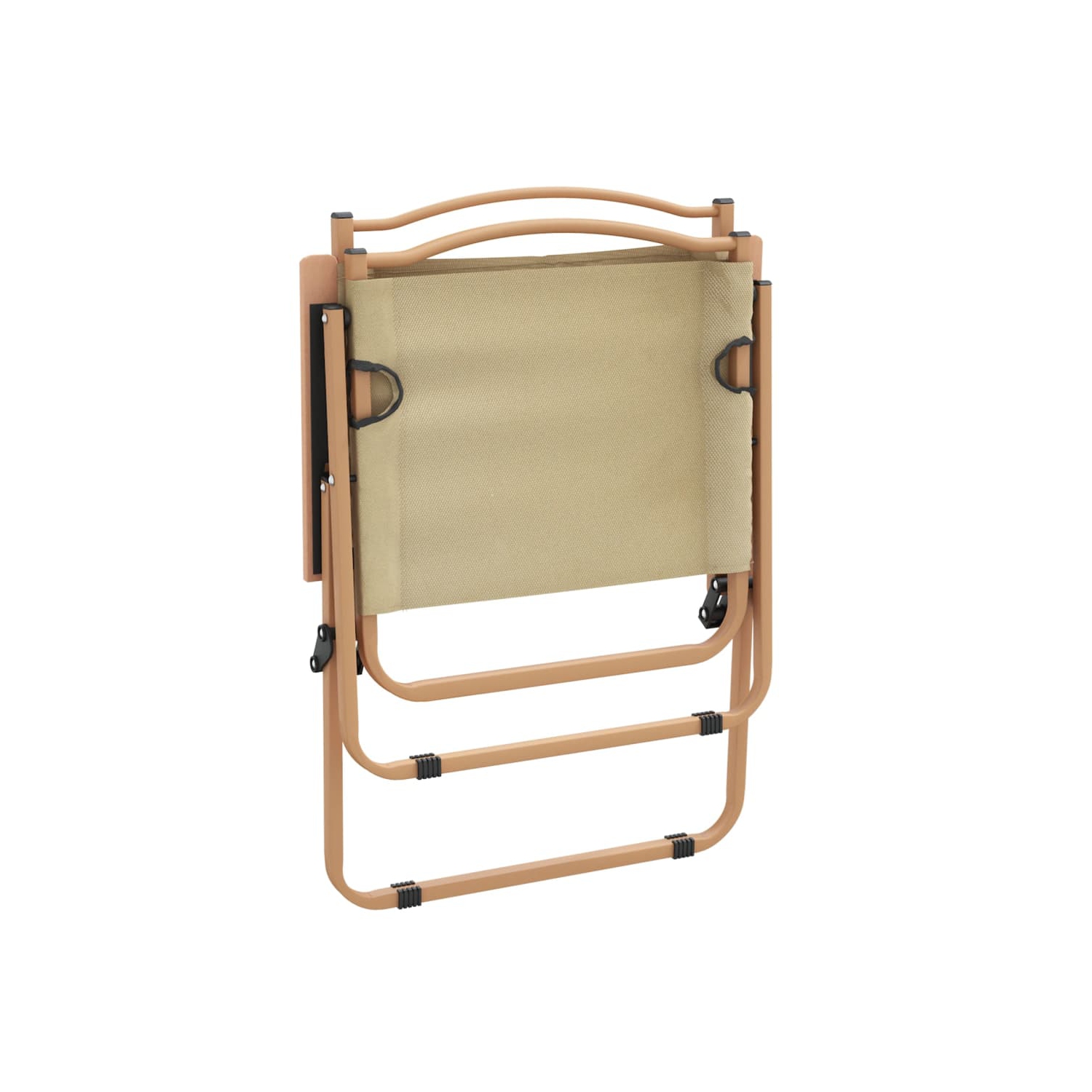 Chaises de camping 2 pièces beige 54 x 55 x 78 cm Oxford