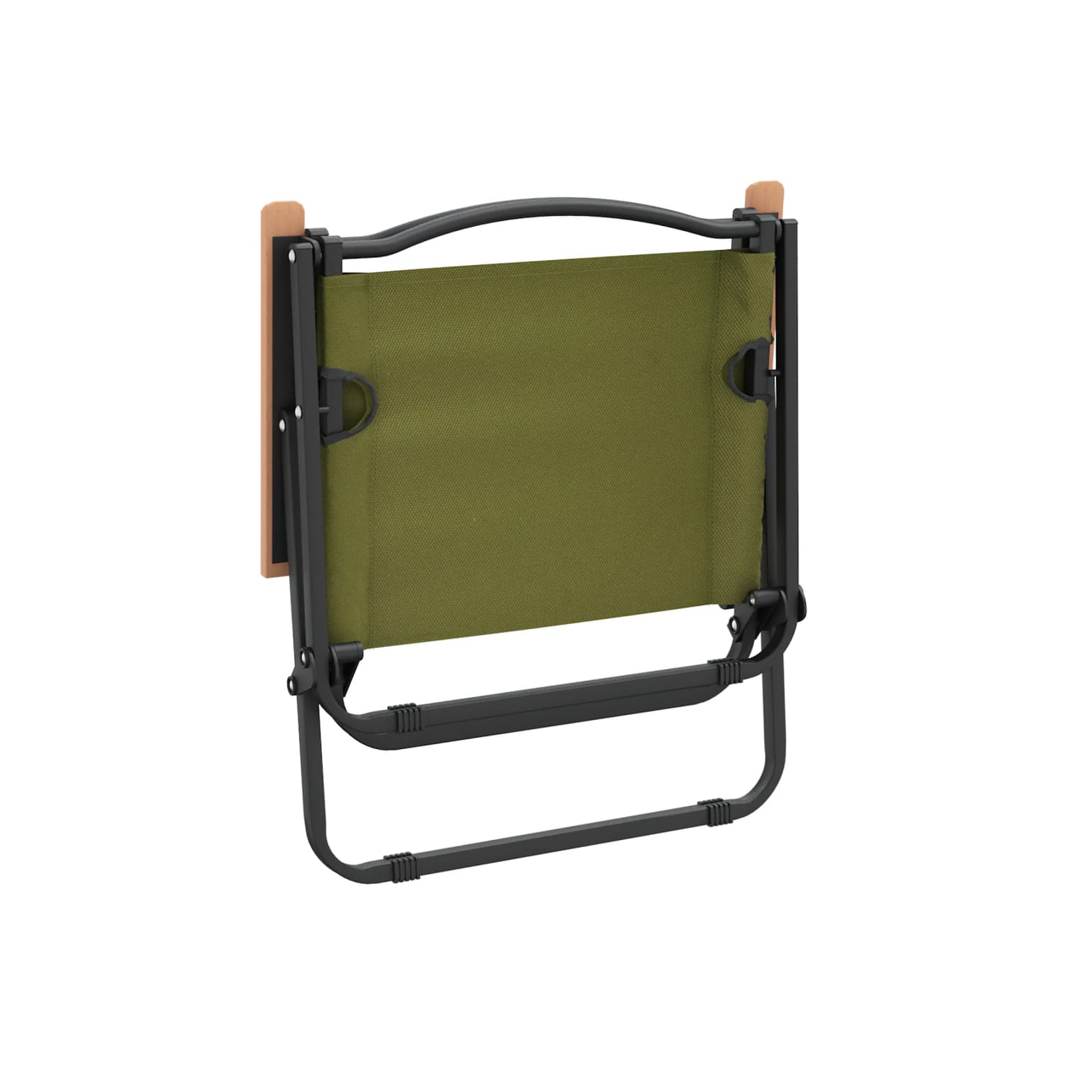 vidaXL Camping Chairs 2 pcs Green 54x43x59cm Oxford Fabric