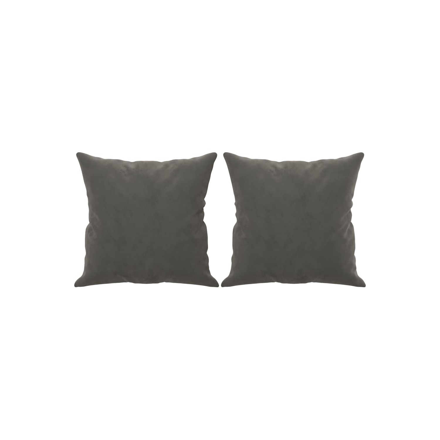 vidaXL Throw Pillows 2 pcs Dark Grey 40x40 cm Velvet