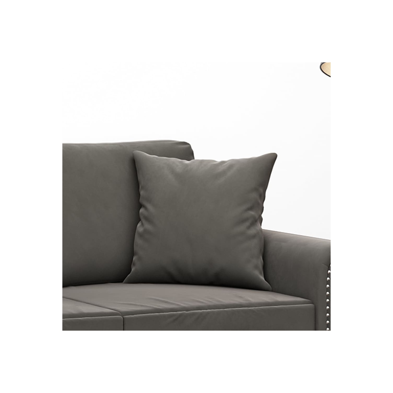 vidaXL Throw Pillows 2 pcs Dark Grey 40x40 cm Velvet