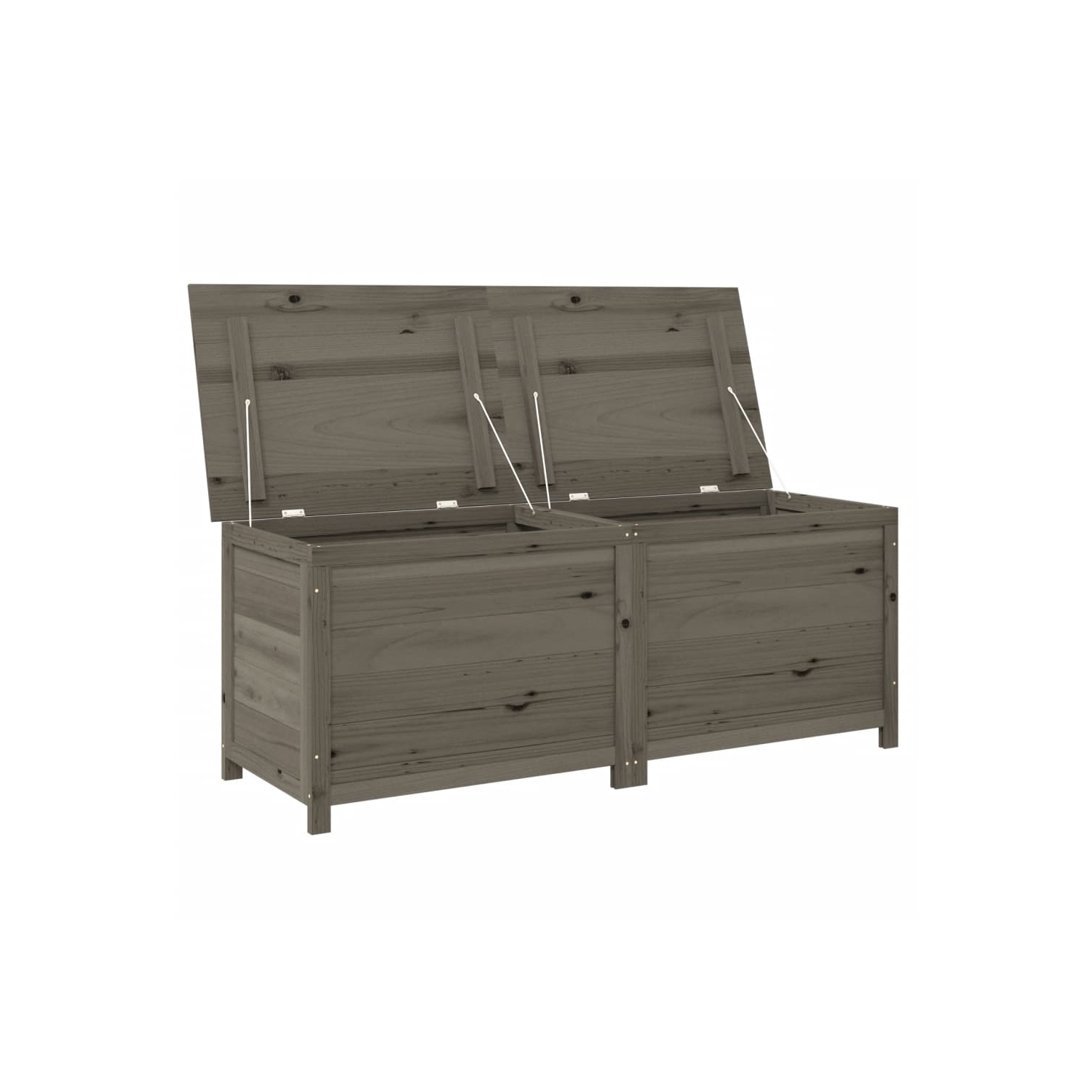 vidaXL Outdoor Cushion Box Anthracite 150x50x56 cm Solid Wood Fir