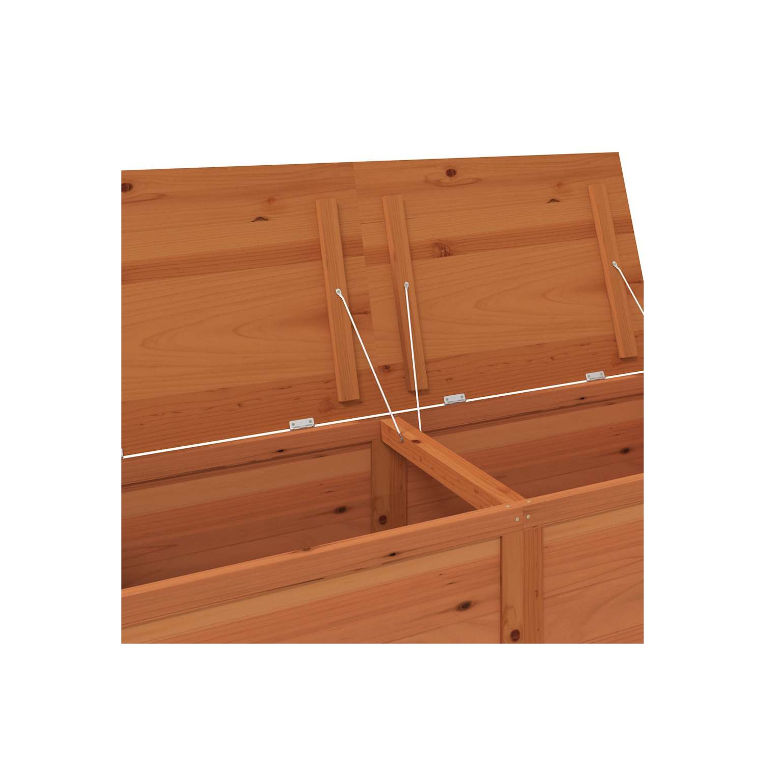 vidaXL Outdoor Cushion Box Brown 150x50x56 cm Solid Wood Fir