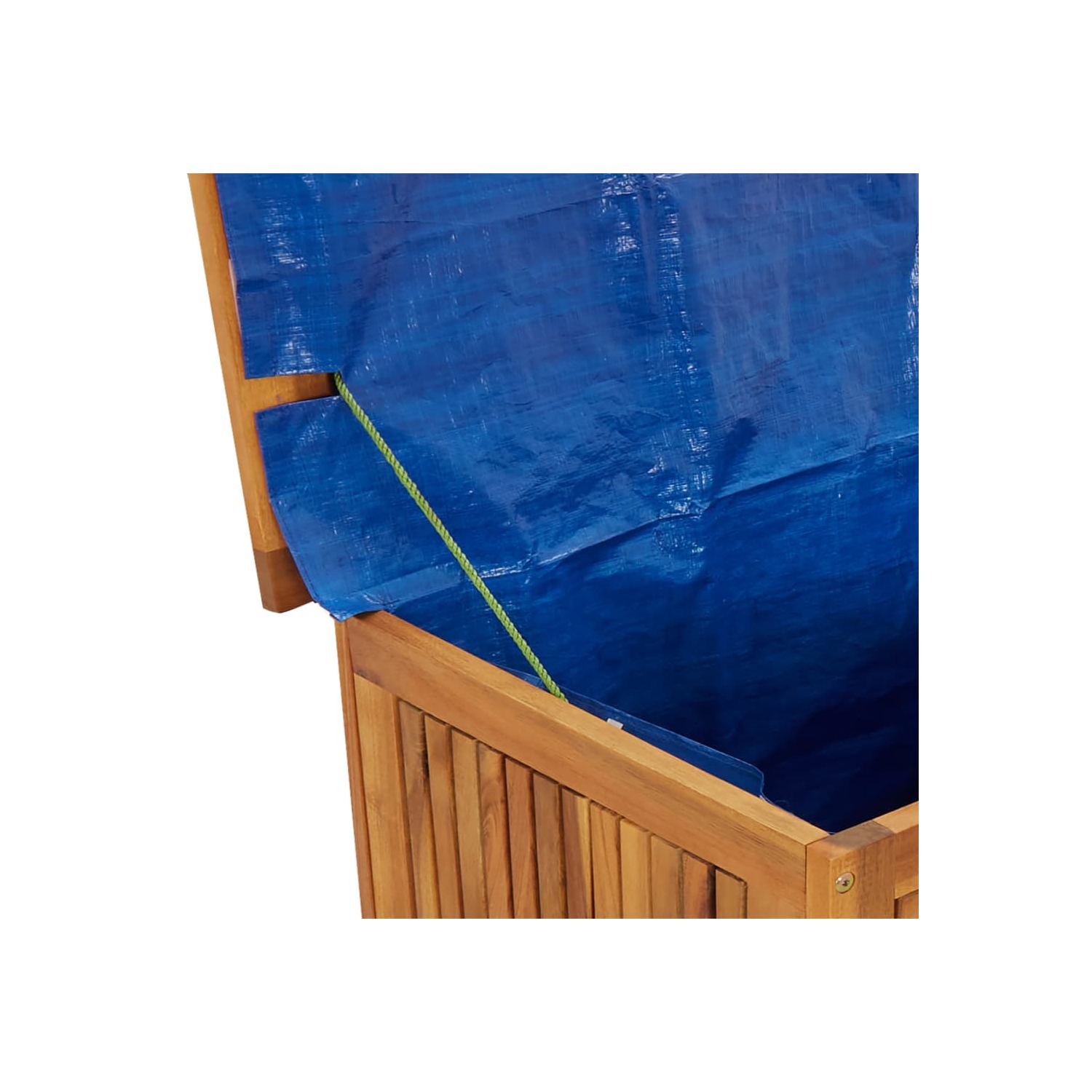 vidaXL Garden Storage Box with Wheels 60x50x58 cm Solid Wood Acacia