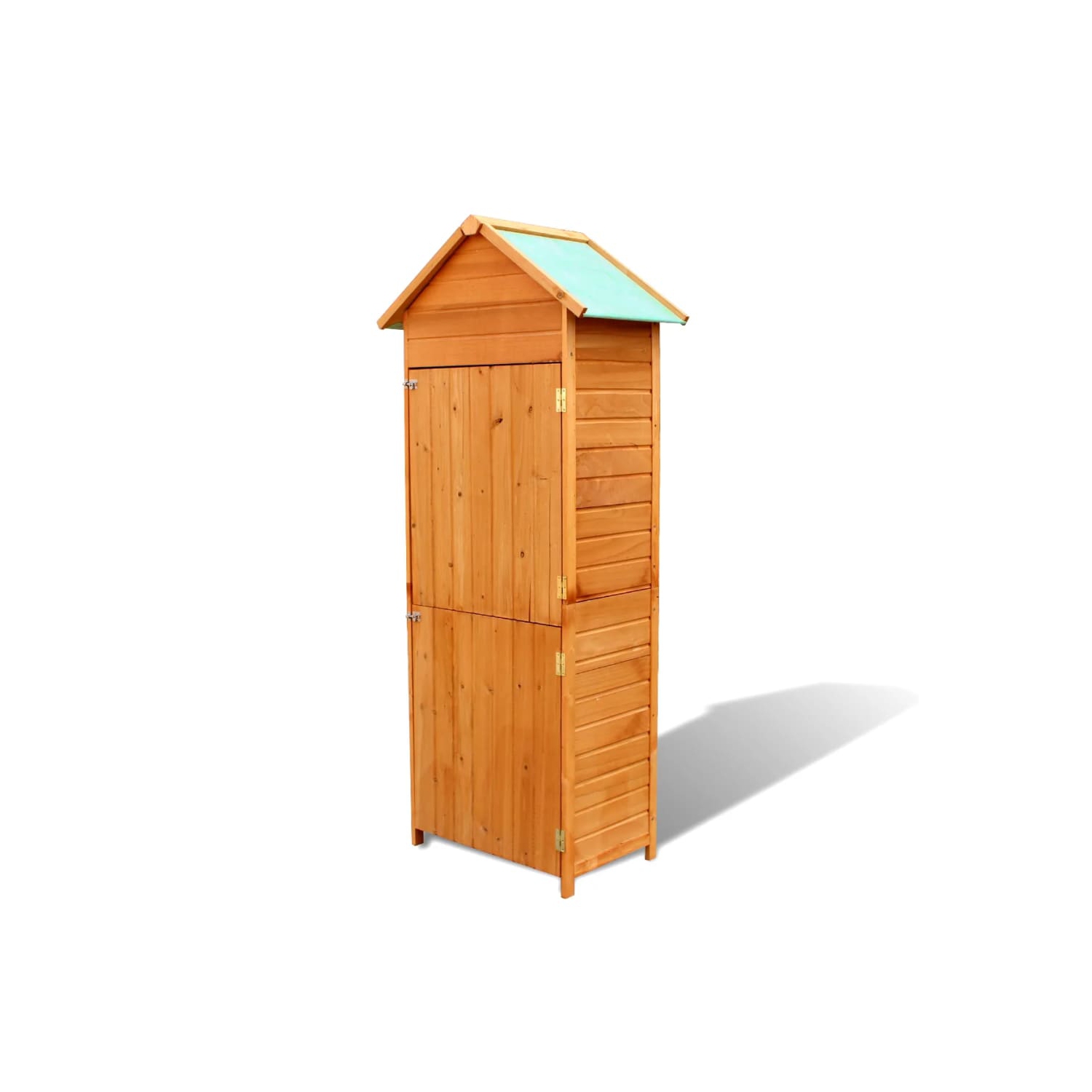 vidaXL Patio Storage Cabinet Brown 31.1"x19.3"x74.8"