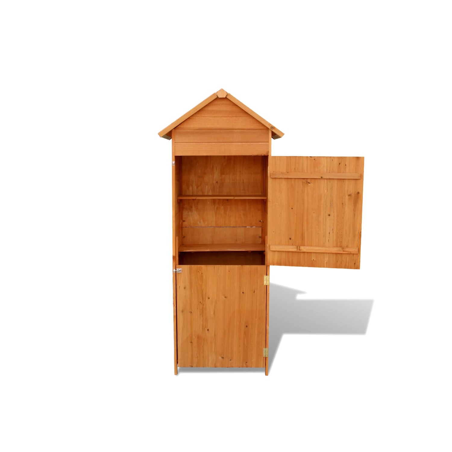 vidaXL Patio Storage Cabinet Brown 31.1"x19.3"x74.8"