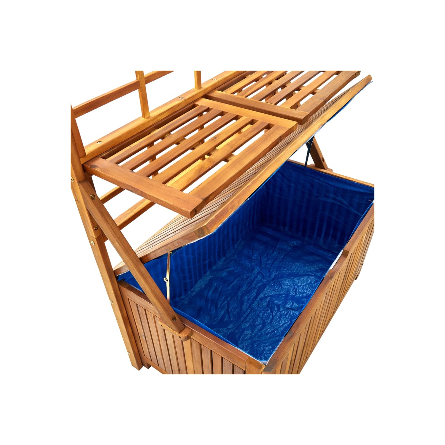 vidaXL Storage Box with Trellis 99x55x160 cm Solid Acacia Wood