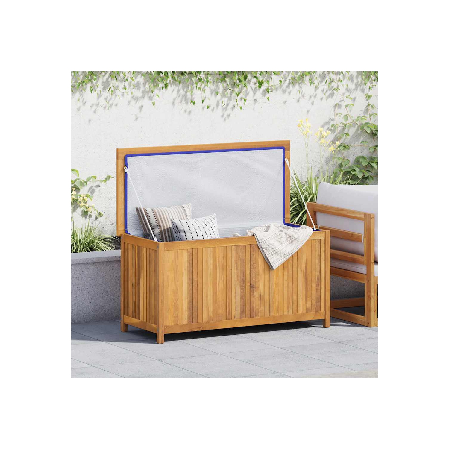 vidaXL Garden Box 114x50x58 cm Solid Wood Teak