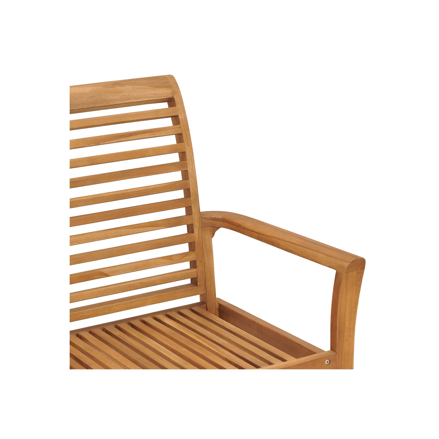 vidaXL Garden Bench with Anthracite Cushion 112 cm Solid Teak Wood