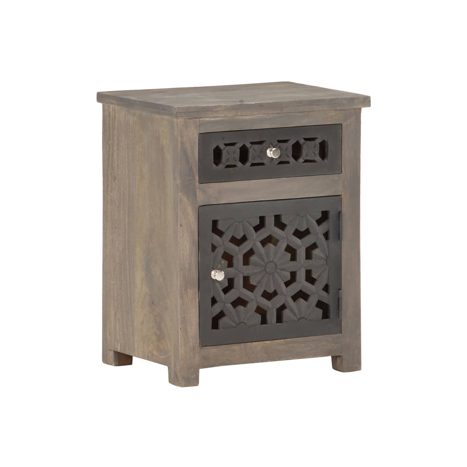 vidaXL Bedside Cabinet 40x30x50 cm Solid Mango Wood