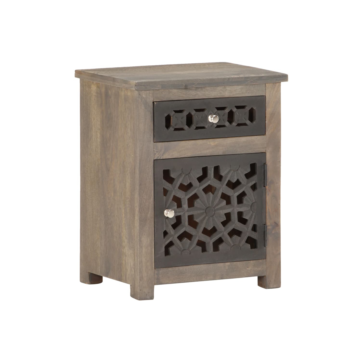 vidaXL Bedside Cabinet 40x30x50 cm Solid Mango Wood