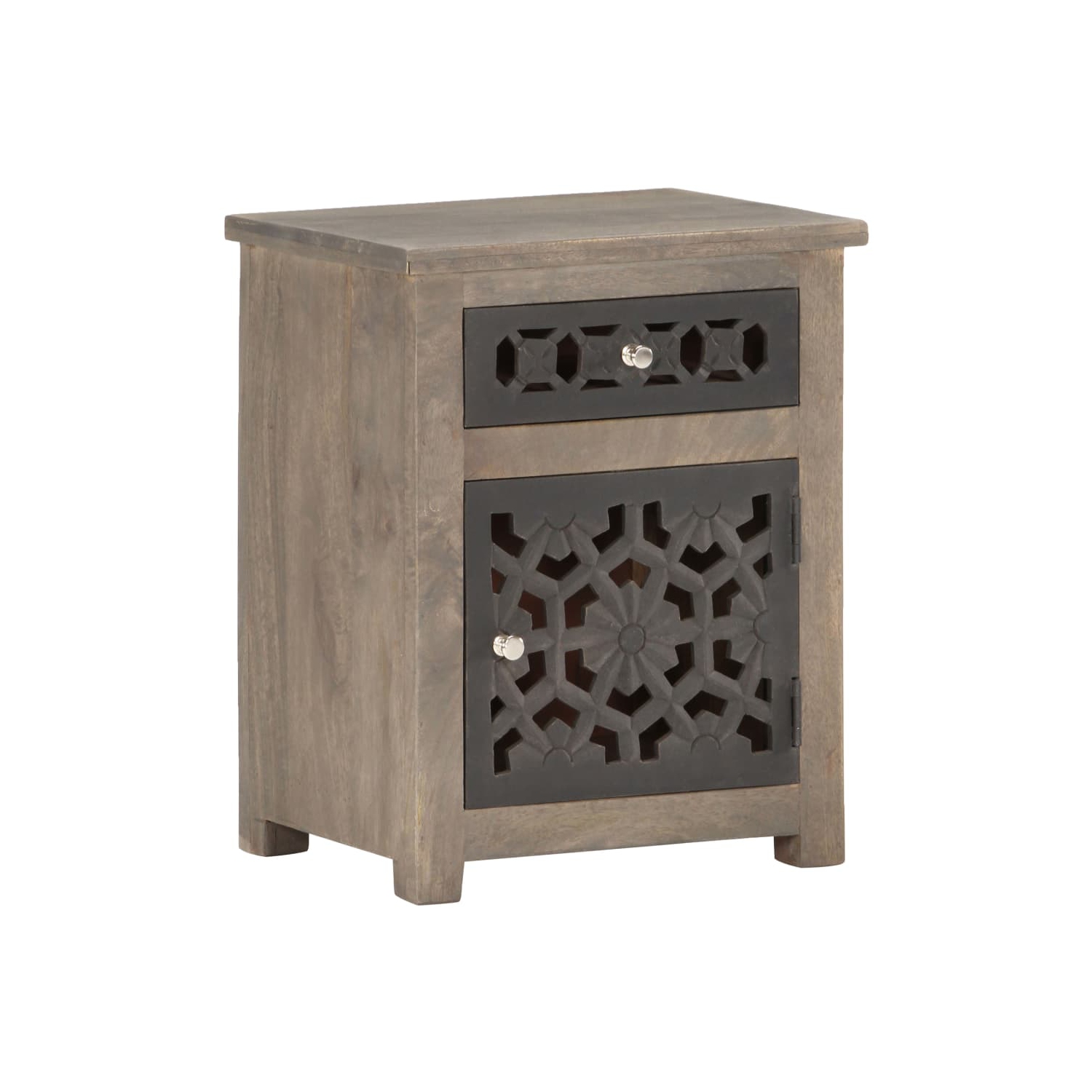vidaXL Bedside Cabinet 40x30x50 cm Solid Mango Wood