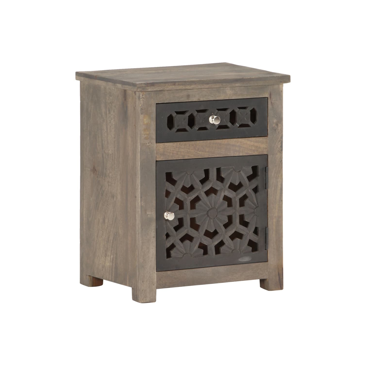vidaXL Bedside Cabinet 40x30x50 cm Solid Mango Wood