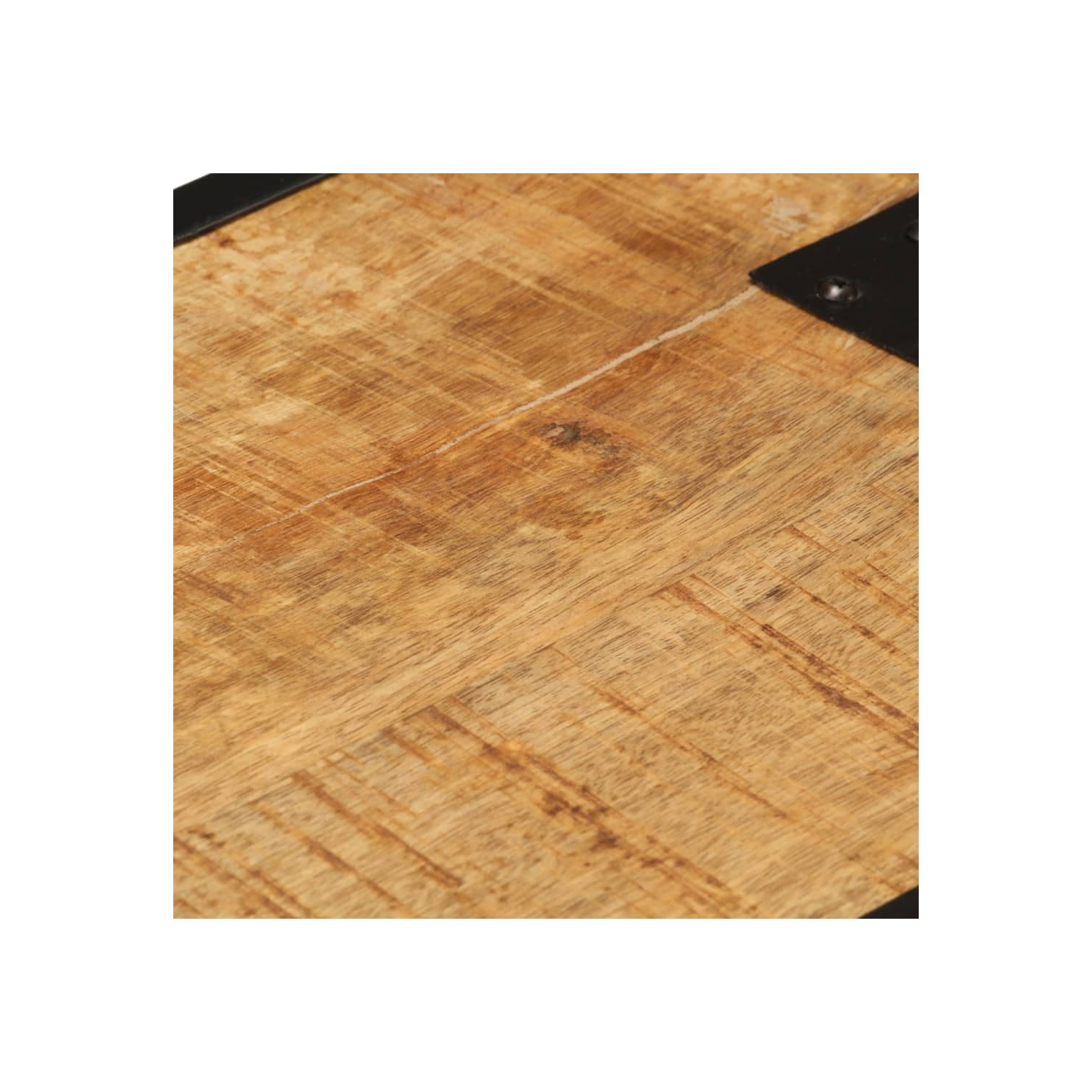 vidaXL Bedside Cabinet 43x30x51 cm Solid Rough Mango Wood