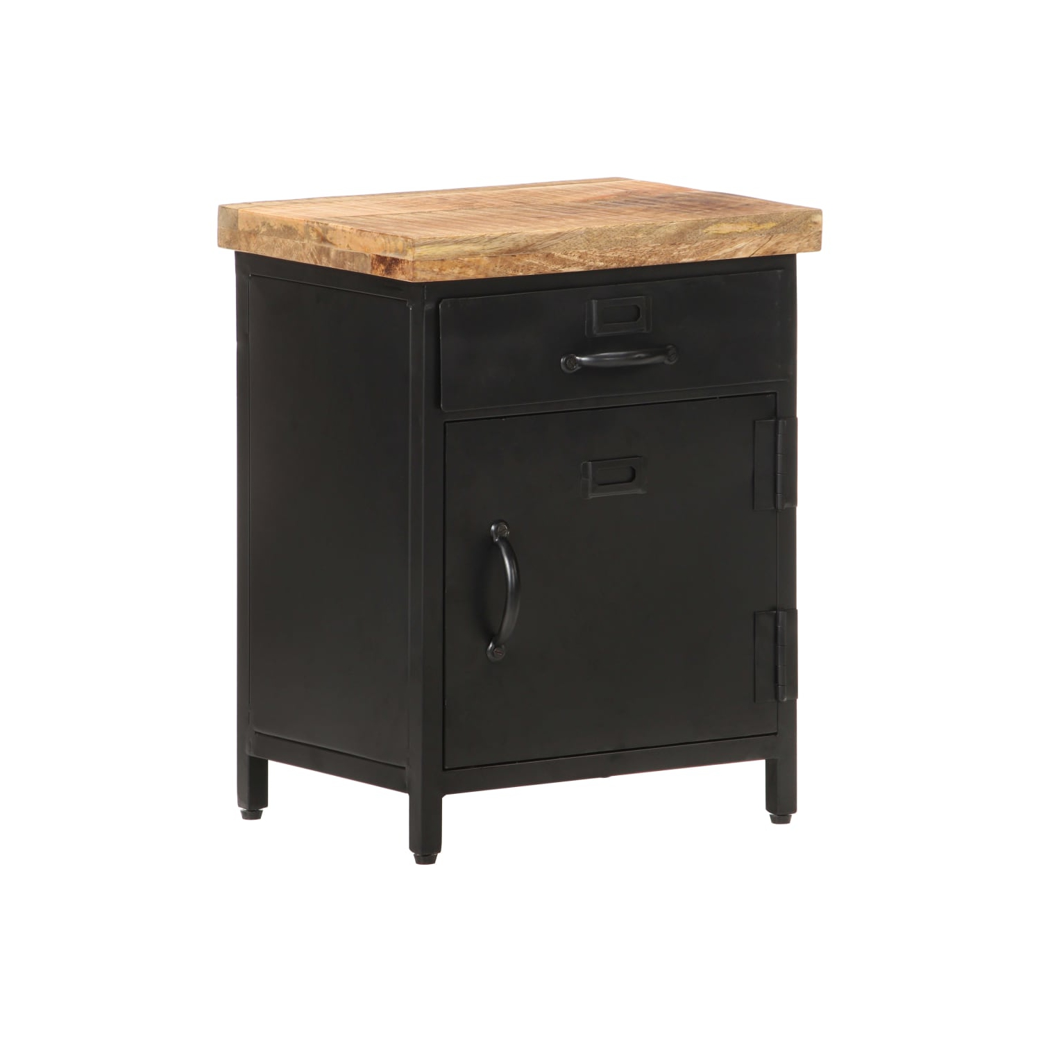 vidaXL Bedside Cabinet 40x30x52 cm Rough Mango Wood